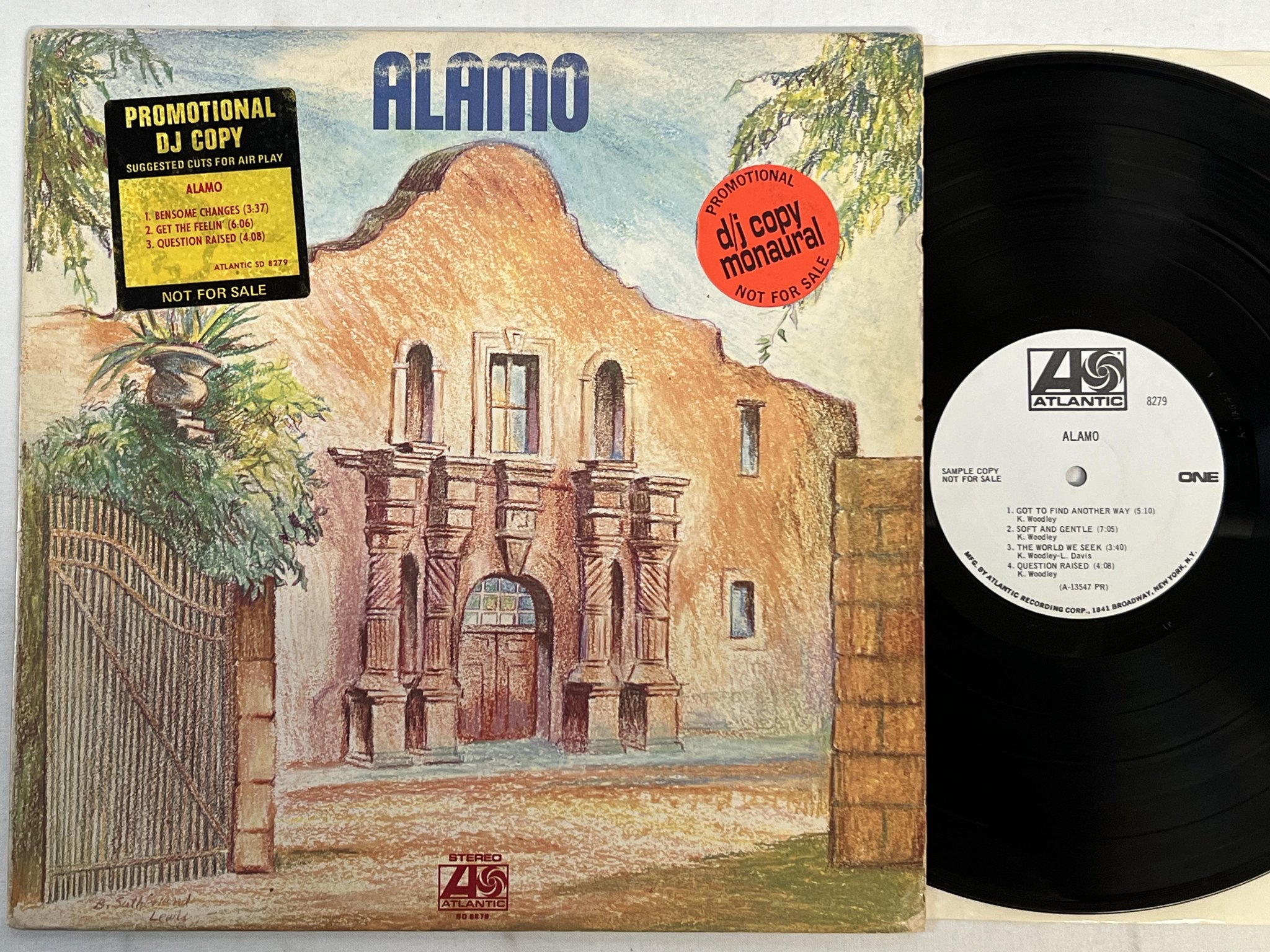 Omslagsbild för skivan ALAMO s/t LP -71 US ATLANTIC 8279 ** ULTRA RARE MONO PROMO **