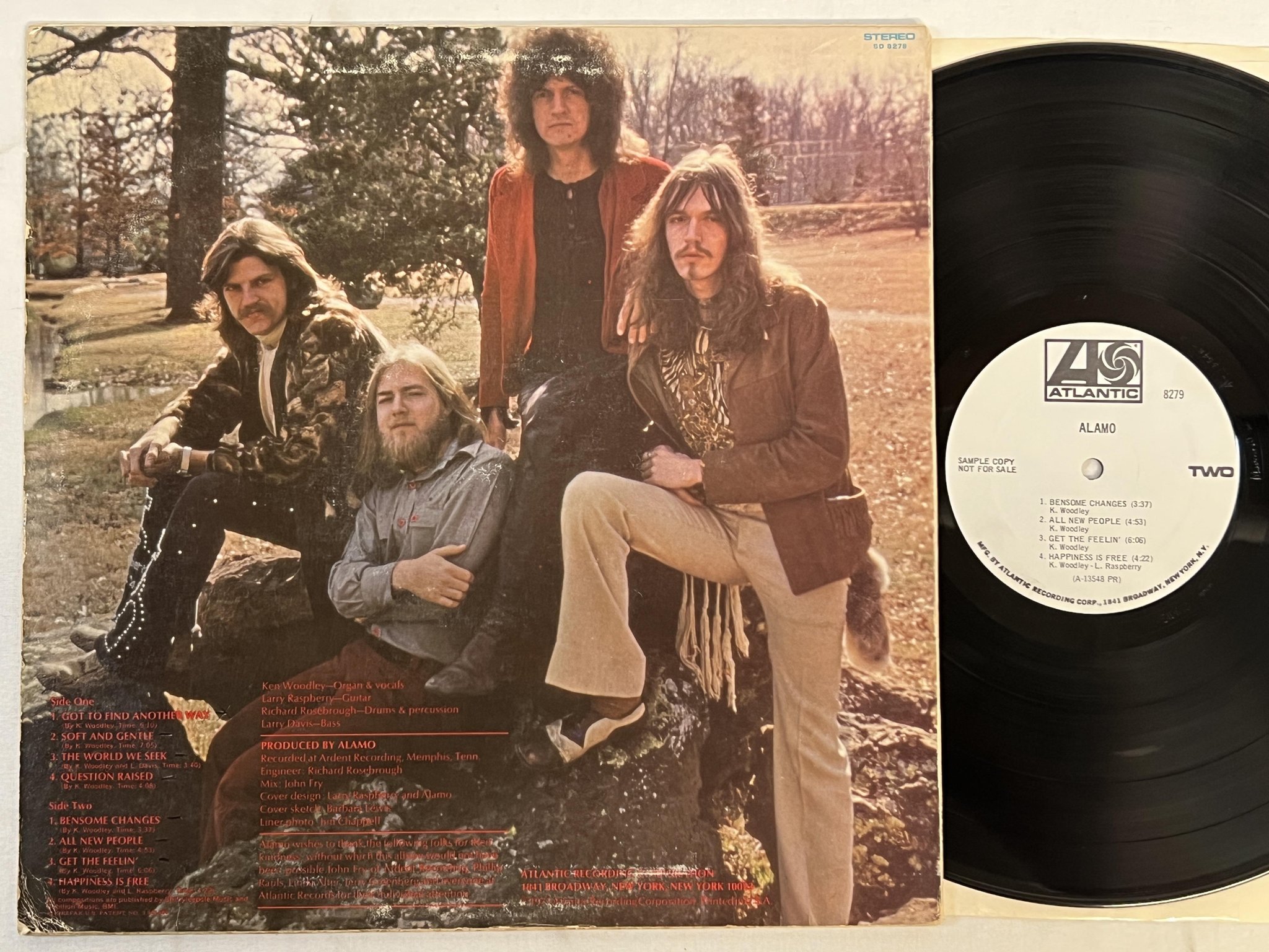 Omslagsbild för skivan ALAMO s/t LP -71 US ATLANTIC 8279 ** ULTRA RARE MONO PROMO **