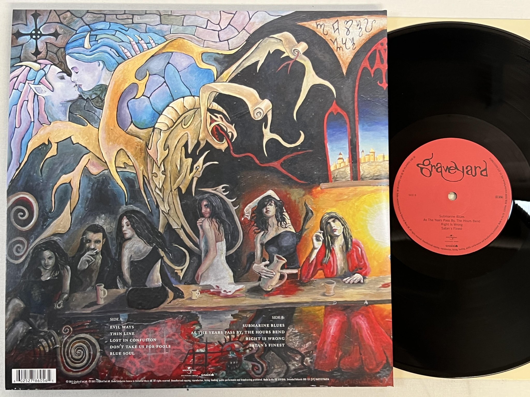 Omslagsbild för skivan GRAVEYARD s/t LP 2011 Swe STRANDED EKO 151 ** great album **