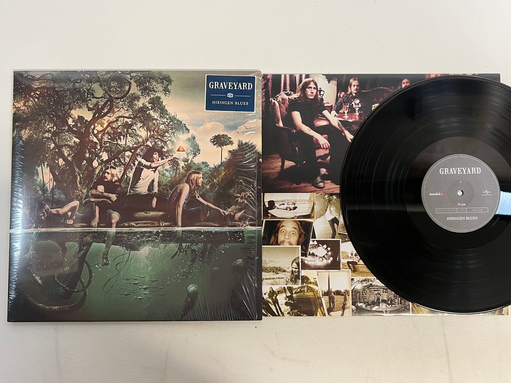 Omslagsbild för skivan GRAVEYARD hisingen blues LP 2011 Swe STRANDED 060252761388 ** GREAT ALBUM **