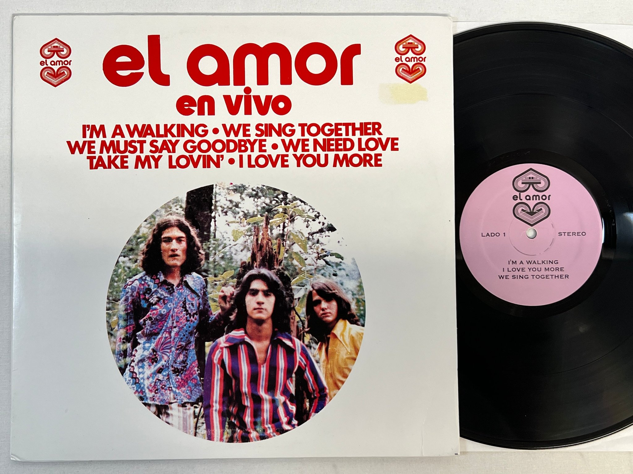 Omslagsbild för skivan EL AMOR en vivo LP -71/96 LA ONDA Numbered #12/500 psych / stoner