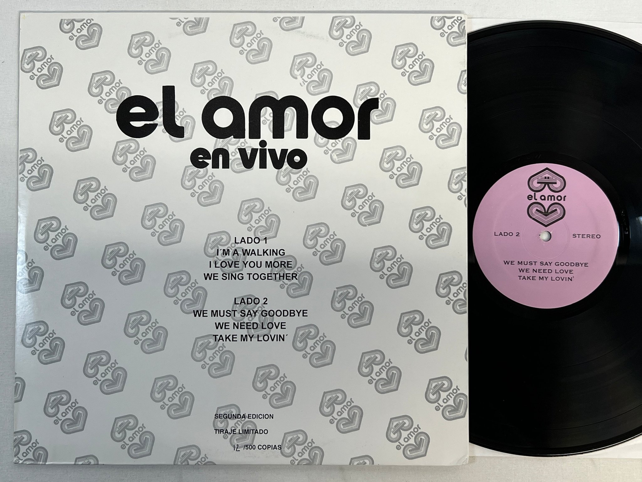 Omslagsbild för skivan EL AMOR en vivo LP -71/96 LA ONDA Numbered #12/500 psych / stoner