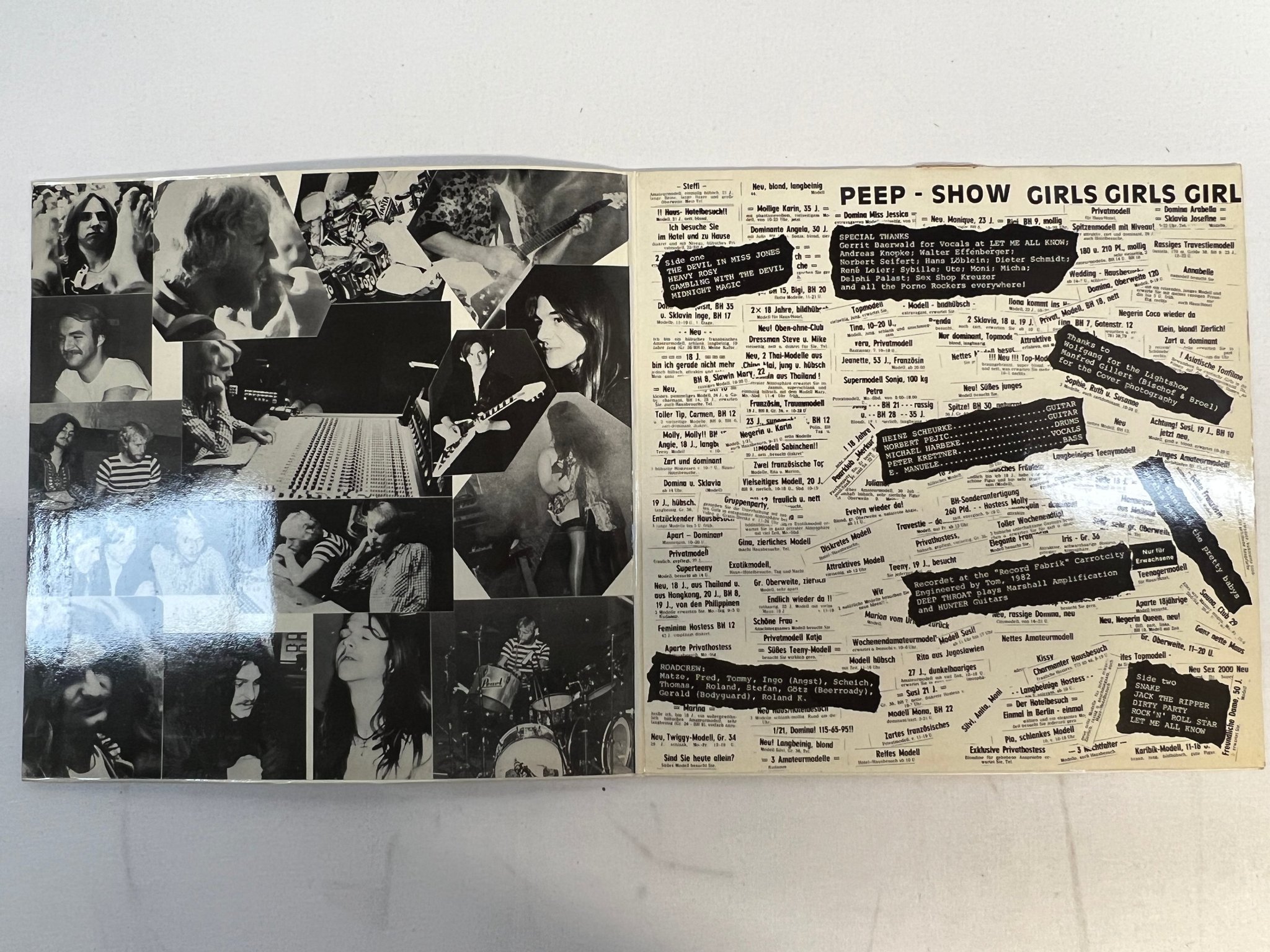 Omslagsbild för skivan DEEP THROAT The Devil In Miss Jones LP -82 Ger OHRWURM OH WEH 69 ** R a r e  **