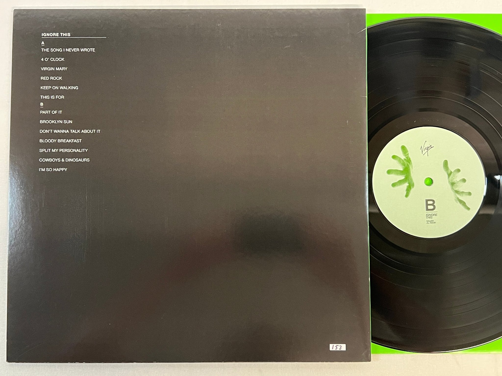 Omslagsbild för skivan SALEM AL FAKIR Ignore This LP 2010 Swe VIRGIN 50999 633523 1 3