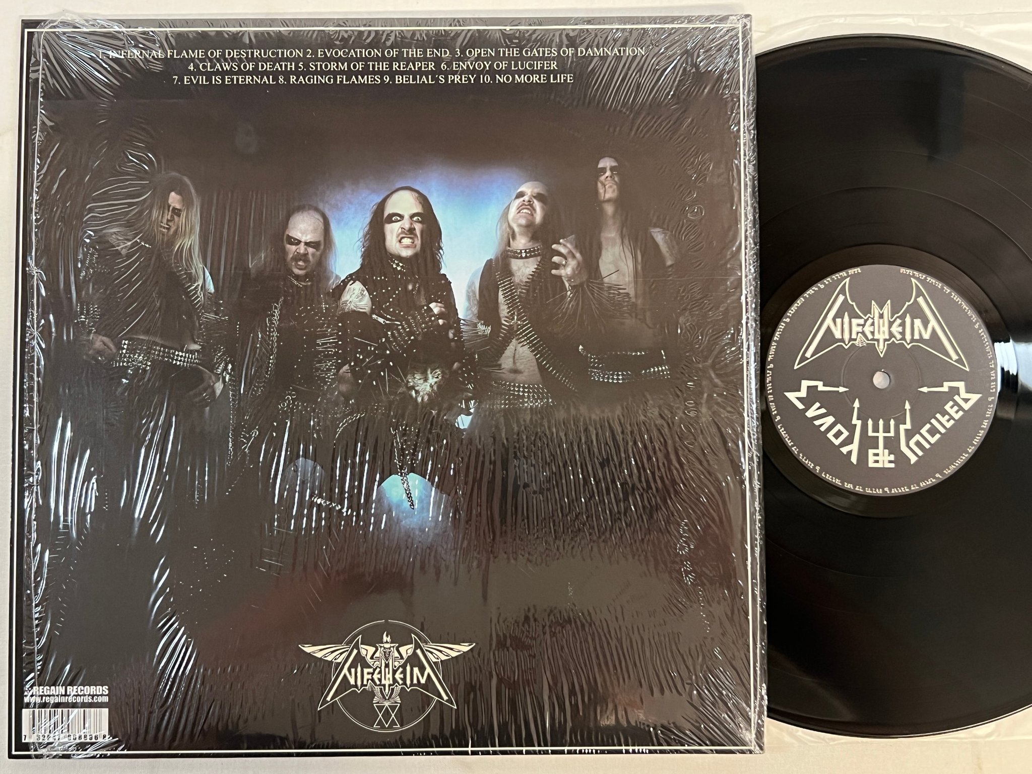 Omslagsbild för skivan NIFELHEIM Envoy Of Lucifer LP 2008 1st press REGAIN RR 121  *** R A R E ***