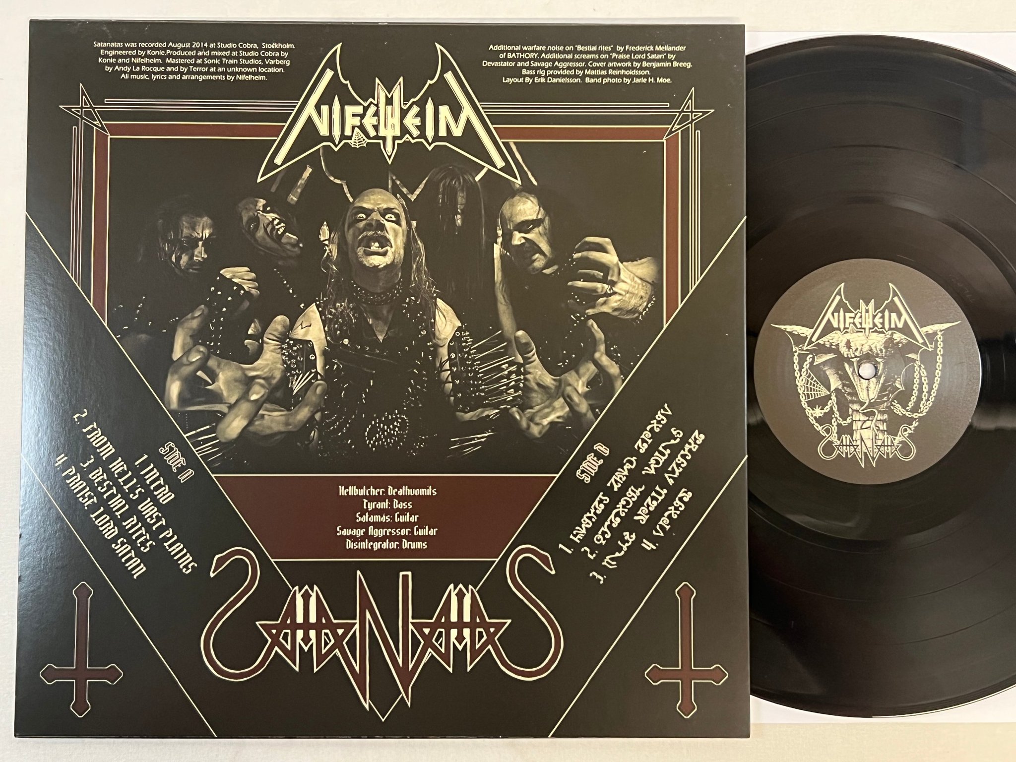 Omslagsbild för skivan NIFELHEIM Satanatas LP 2014 1st press TPL 031 *** BLACK METAL ***