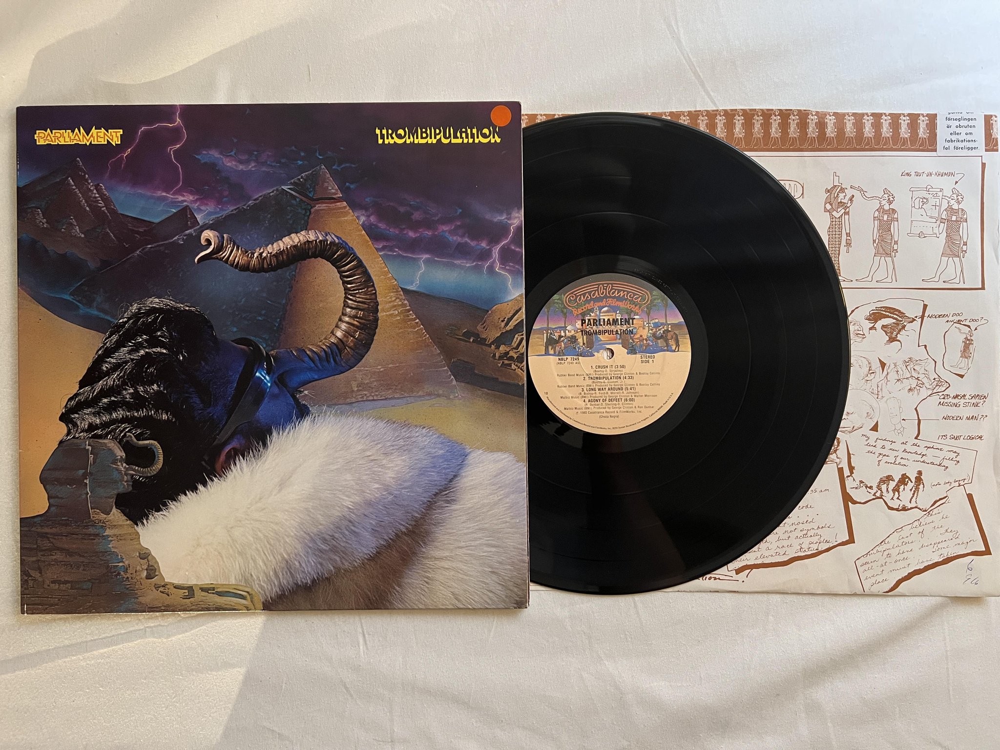 Omslagsbild för skivan PARLIAMENT Trombipulation LP -80 US CASABLANCA NBLP 7249 ** P FUNK **