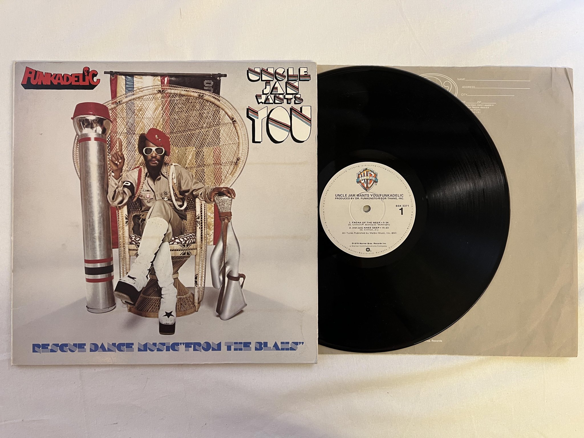 Omslagsbild för skivan FUNKADELIC uncle jam wants you LP -79 US WARNER BSK 3371