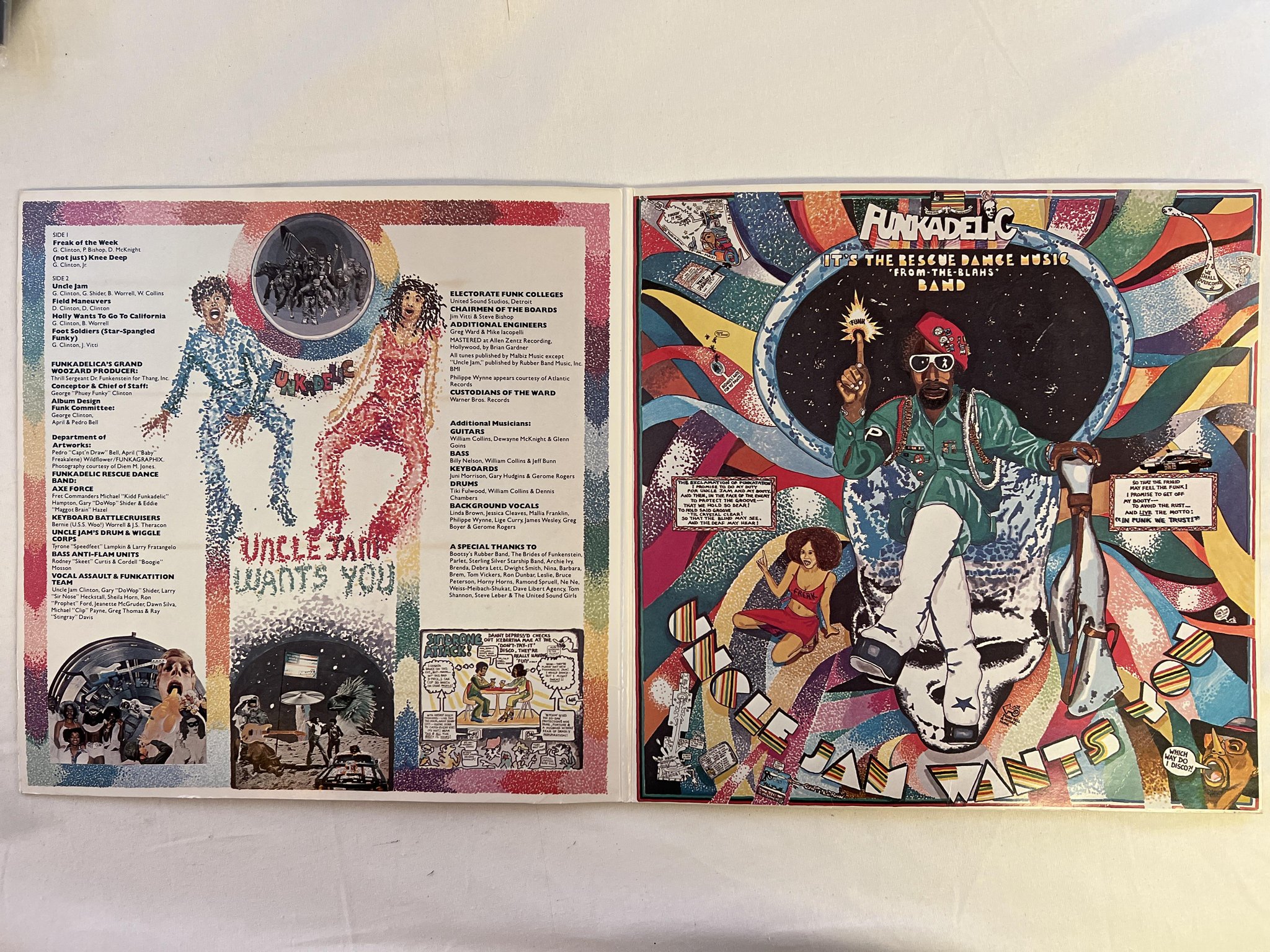 Omslagsbild för skivan FUNKADELIC uncle jam wants you LP -79 US WARNER BSK 3371