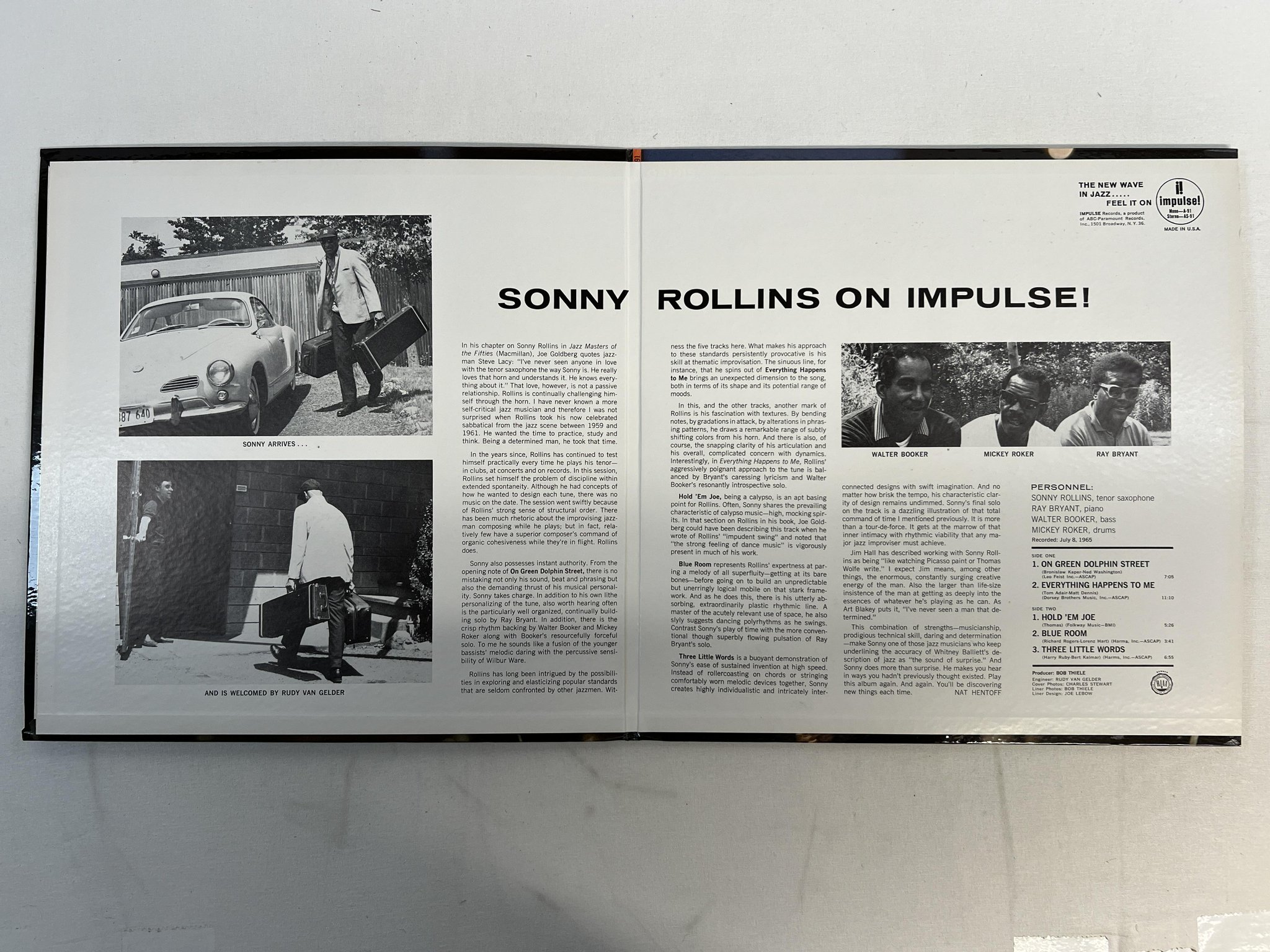 Omslagsbild för skivan SONNY ROLLINS on Impulse LP -65 US IMPULSE! A-91 mono original ** TOPP EX **