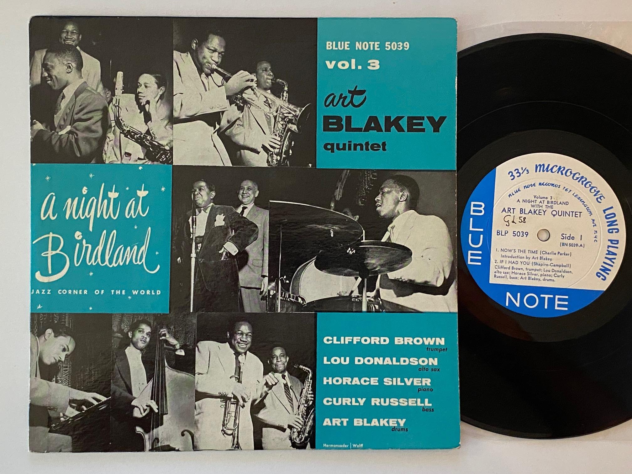 Omslagsbild för skivan ART BLAKEY A Night At Birdland, Vol. 3 10"LP -54 US BLUE NOTE BLP 5039