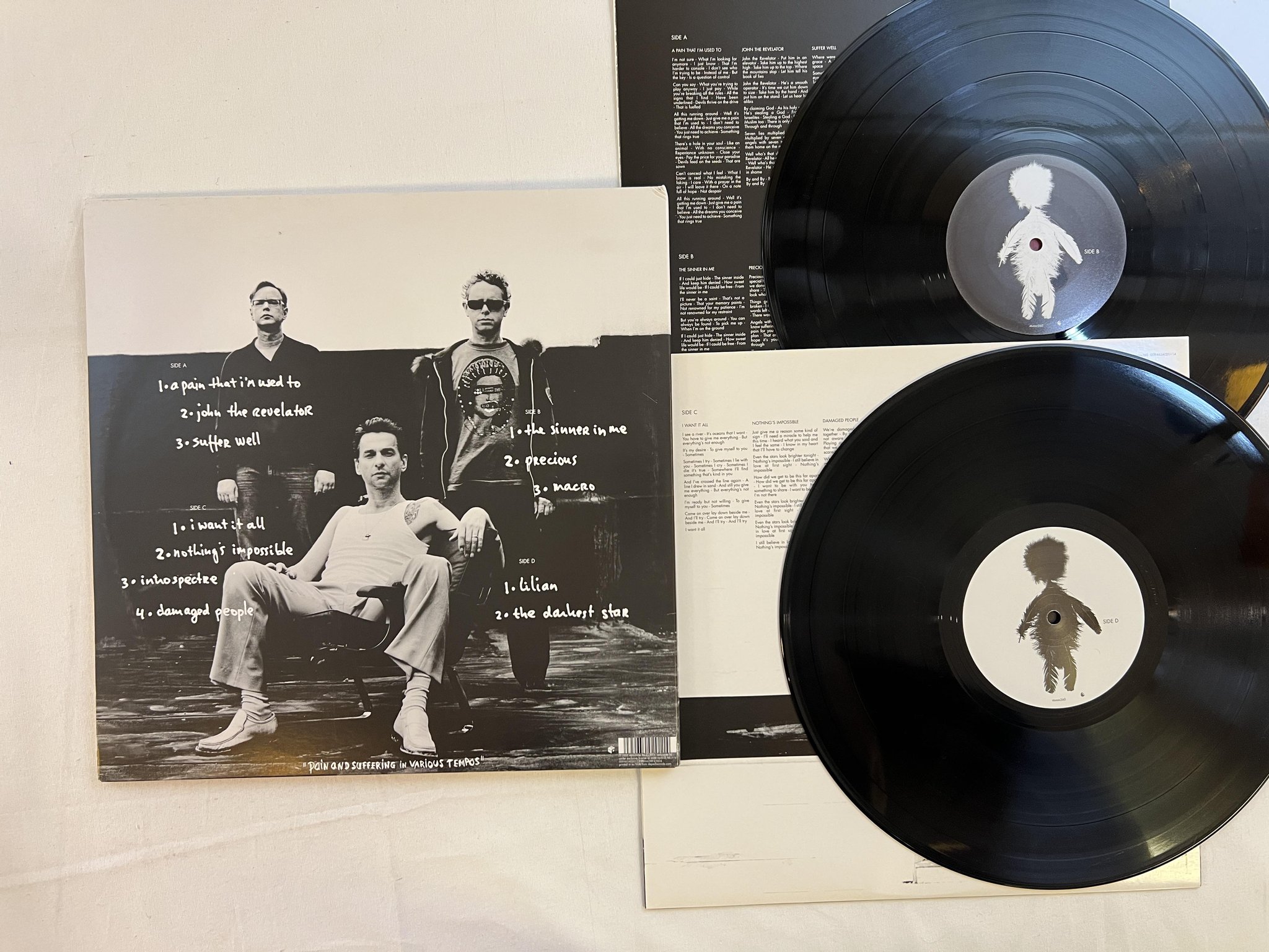 Omslagsbild för skivan DEPECHE MODE playing the angel 2xLP 2005 MUTE stumm260 ** RARE **