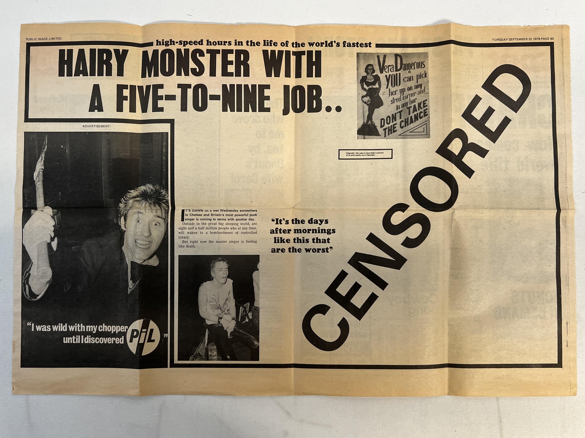 Omslagsbild för skivan PUBLIC IMAGE LTD public image  7"single UK VIRGIN VS 228