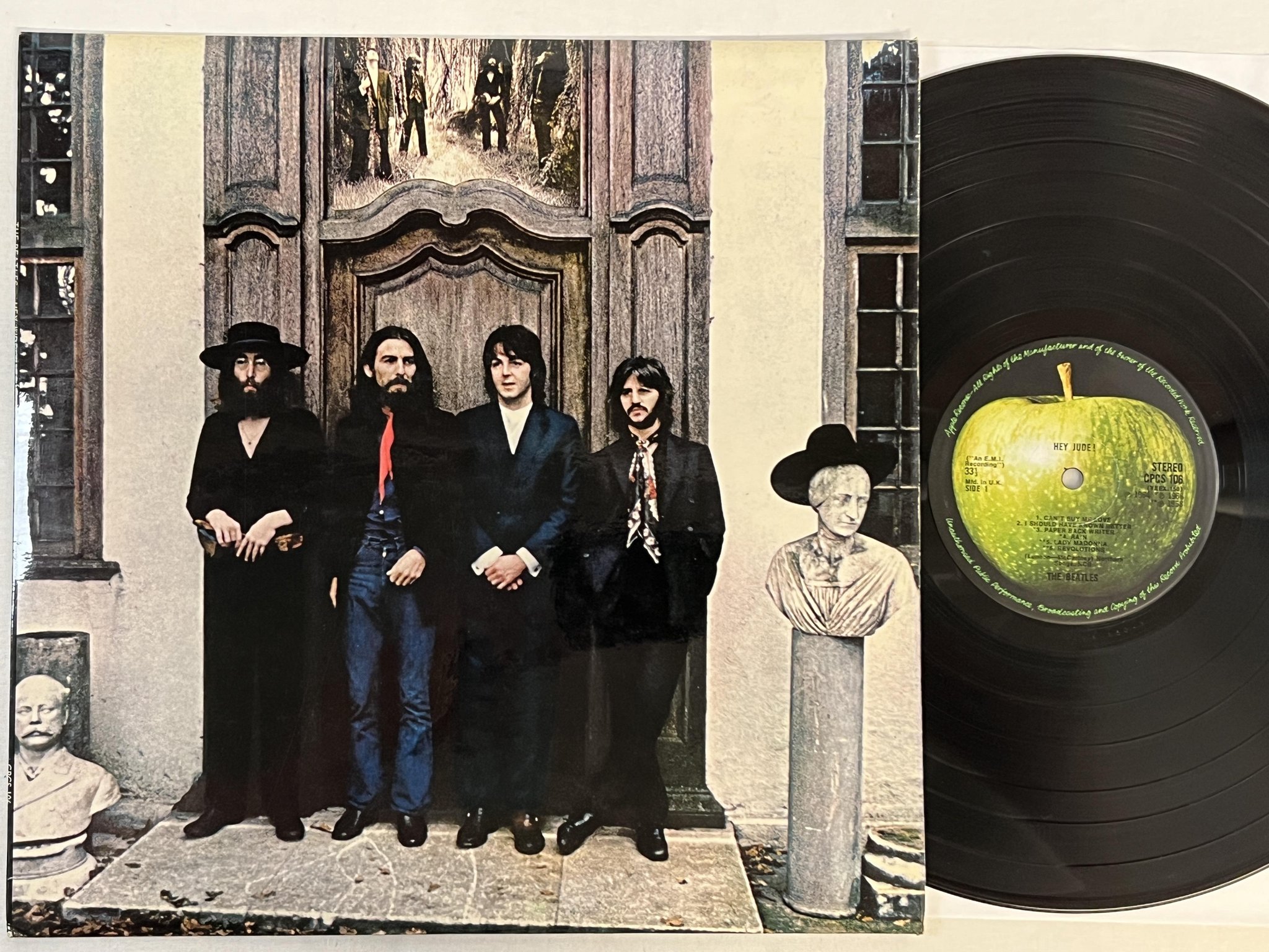 Omslagsbild för skivan THE BEATLES hey Jude LP -70 UK APPLE CPCS 106 ** rare export **