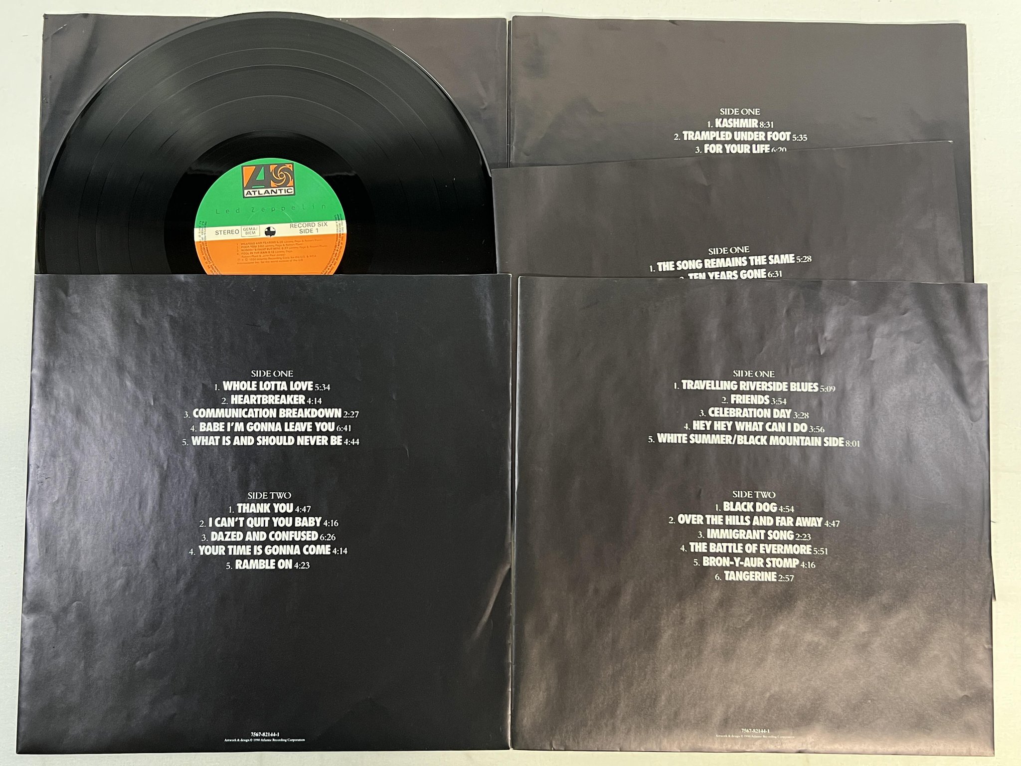 Omslagsbild för skivan LED ZEPPELIN  Led Zeppelin (6-LP Set) BOX -90 EU ATLANTIC 7567-82144-1 