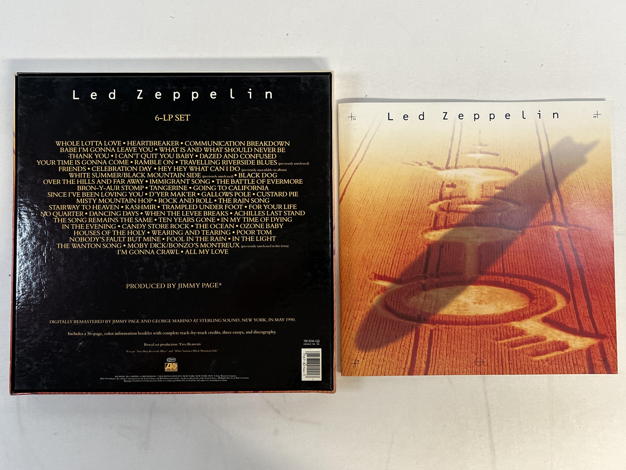 Omslagsbild för skivan LED ZEPPELIN  Led Zeppelin (6-LP Set) BOX -90 EU ATLANTIC 7567-82144-1 