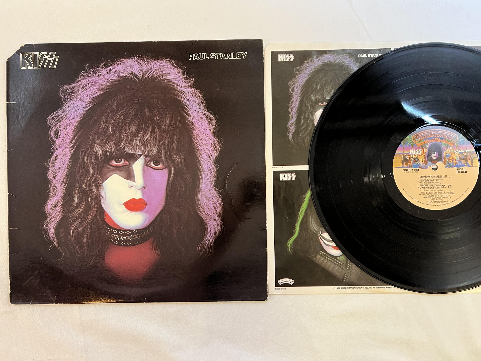 Omslagsbild för skivan PAUL STANLEY Kiss LP -78 US CASABLANCA NBLP 7123