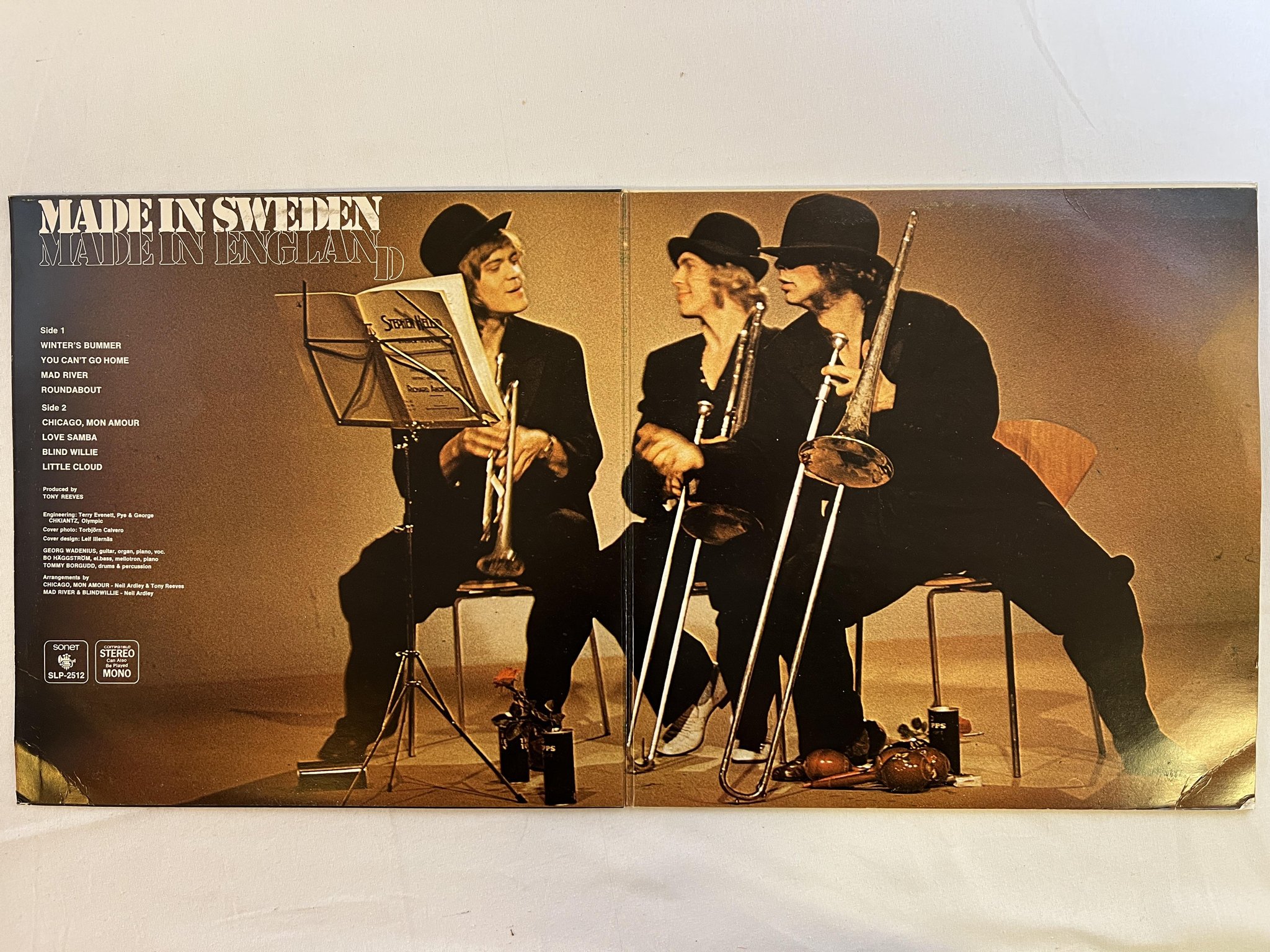 Omslagsbild för skivan MADE IN SWEDEN made in England LP -70 Swe SONET SLP-2512