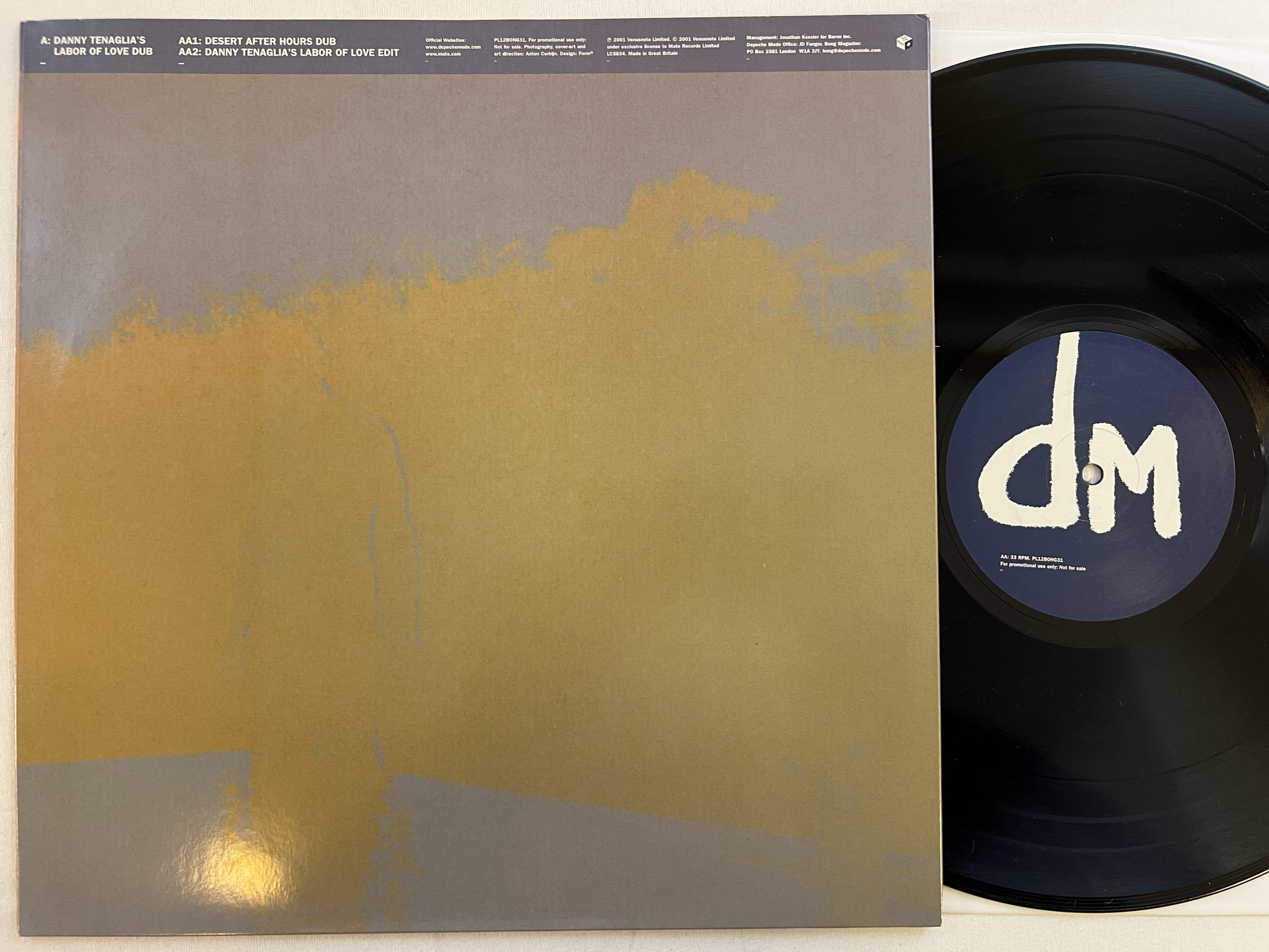 Omslagsbild för skivan DEPECHE MODE I Feel Loved 12" 2001 UK MUTE PL12BONG31 promo