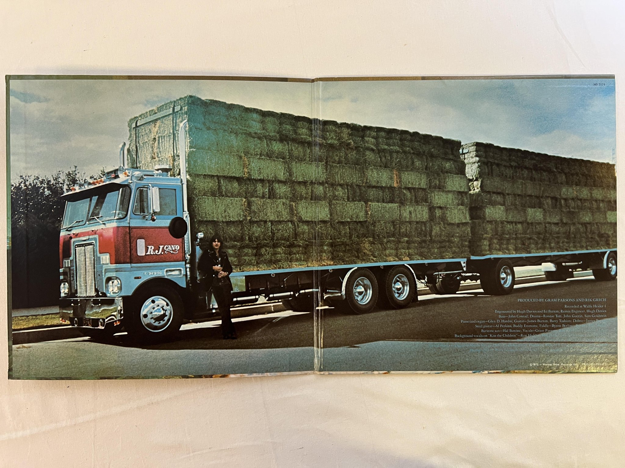 Omslagsbild för skivan GRAM PARSONS G P LP -73 US REPRISE MS 2123