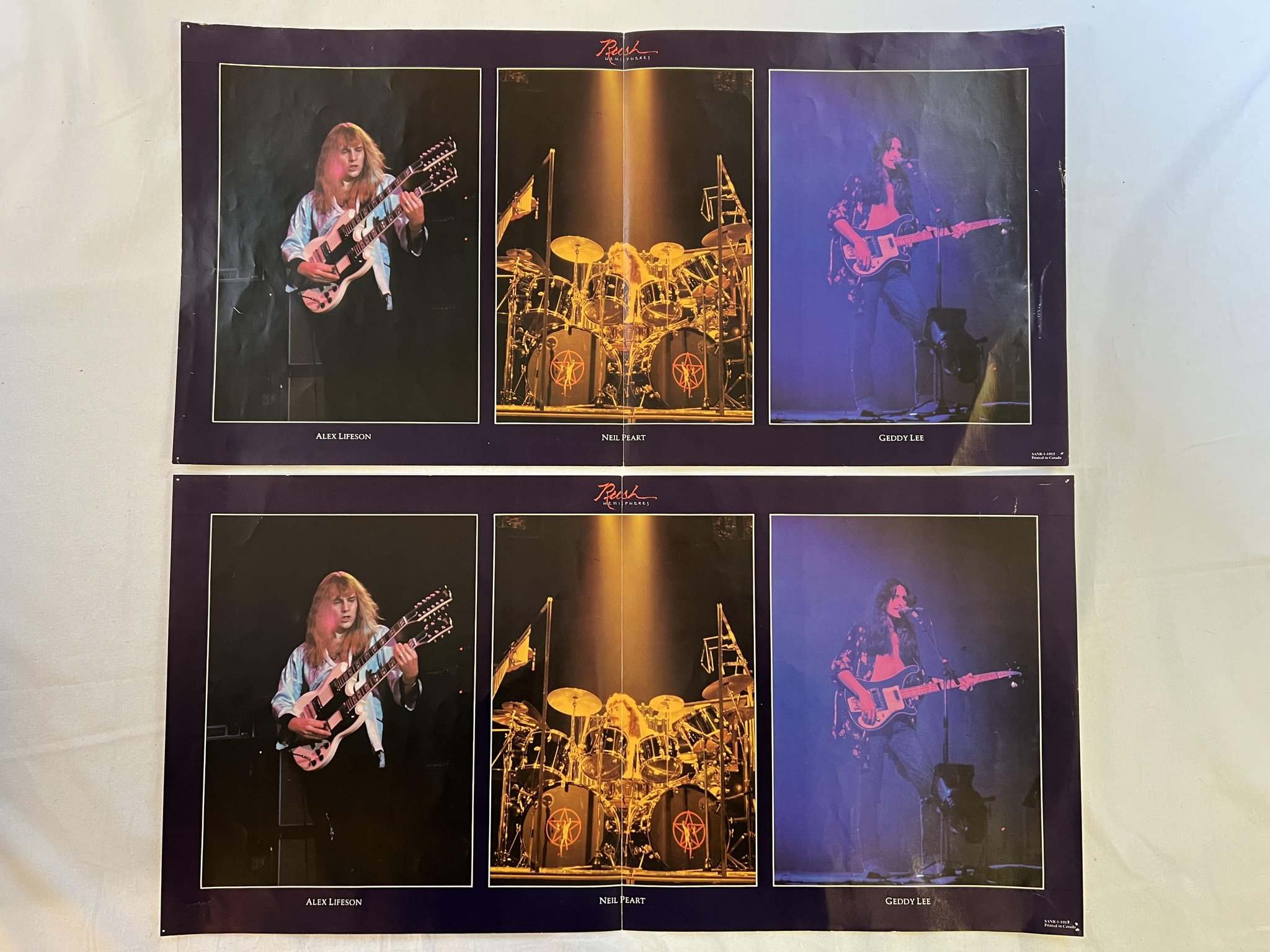 Omslagsbild för skivan RUSH hemispheres LP -78 Can ANTHEM SANR-1-1015 *** red vinyl **