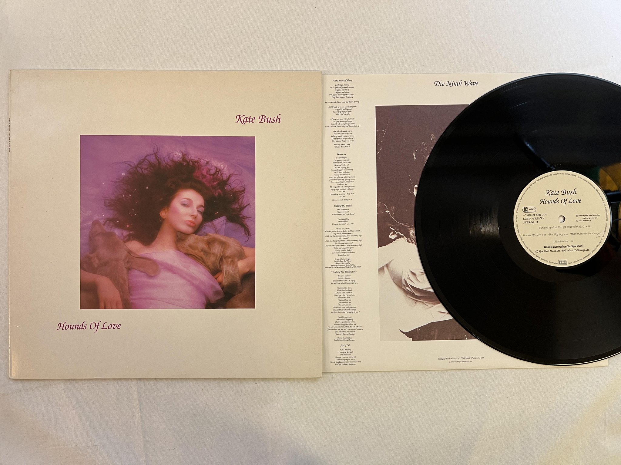 Omslagsbild för skivan KATE BUSH the ninth wave LP -85 EEC EMI 1C 062-2403841