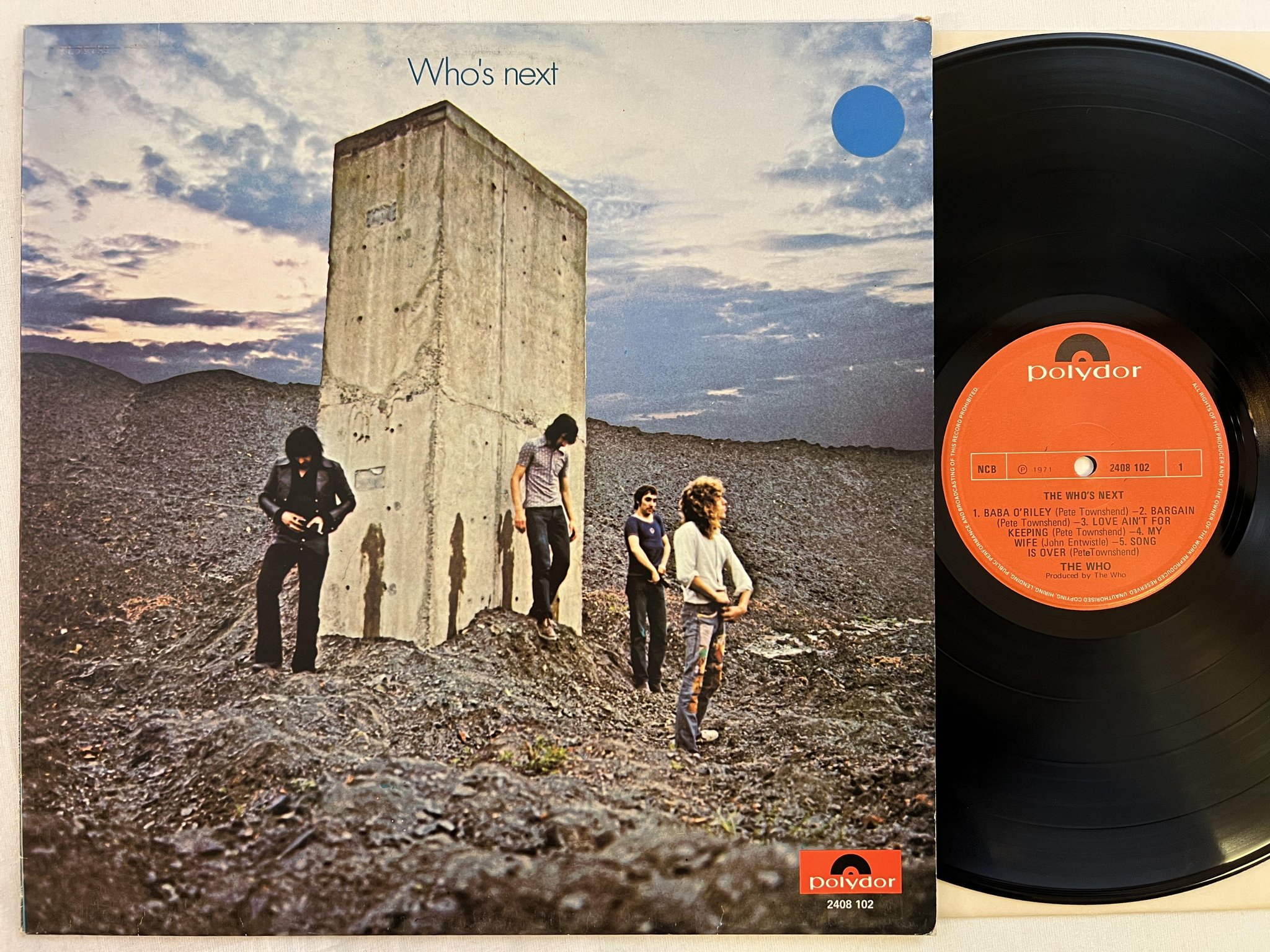 Omslagsbild för skivan THE WHO the who's next LP re ncb POLYDOR 22408 102