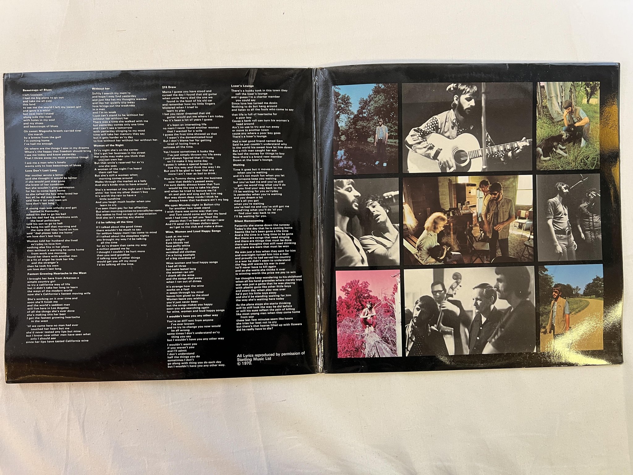 Omslagsbild för skivan RINGO STARR beaucoups of blues lP -70 UK APPLE PAS 10002