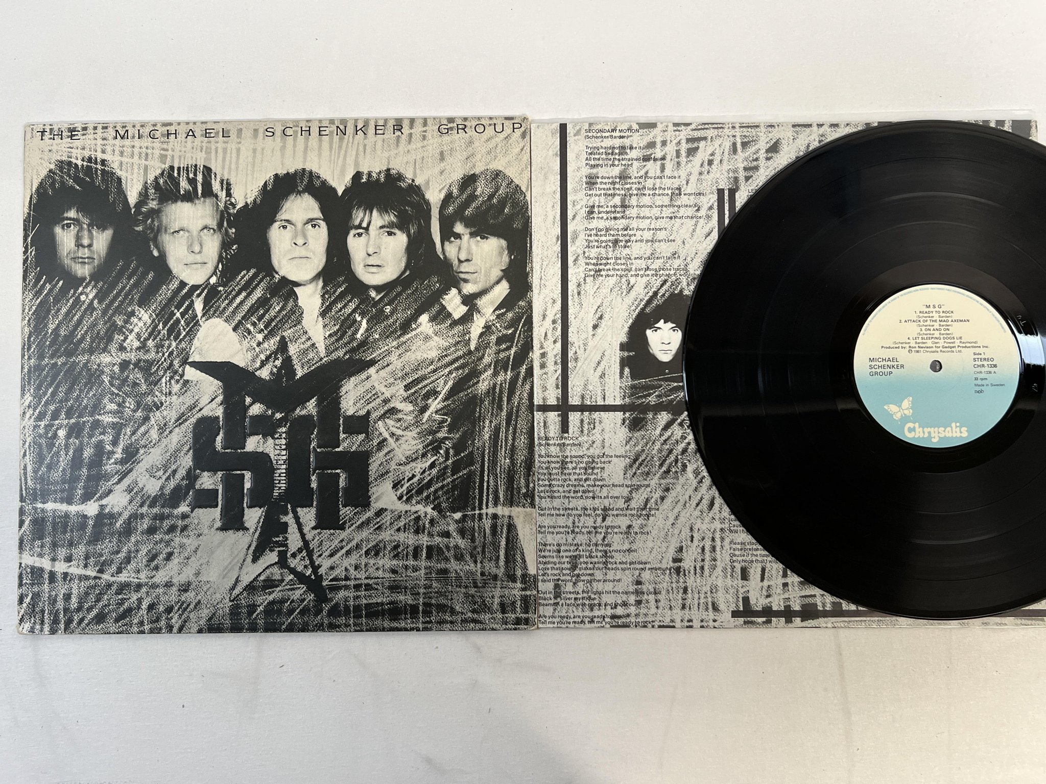 Omslagsbild för skivan THE MICHAEL SCHENKER GROUP m s g LP -81 ncb CHRYSALIS CHR 1336