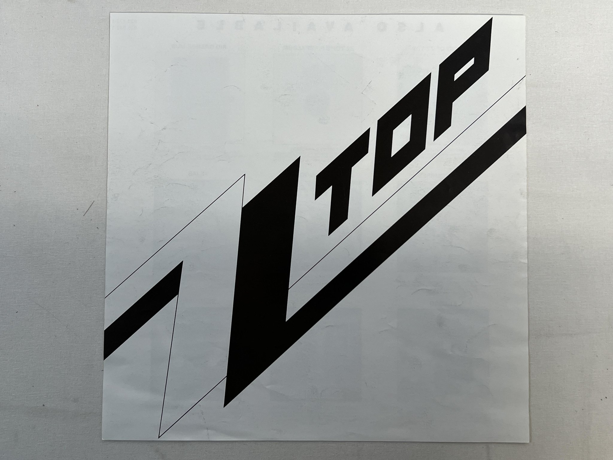 Omslagsbild för skivan ZZ TOP eliminator LP -83 Ger WARNER 92-3774-1