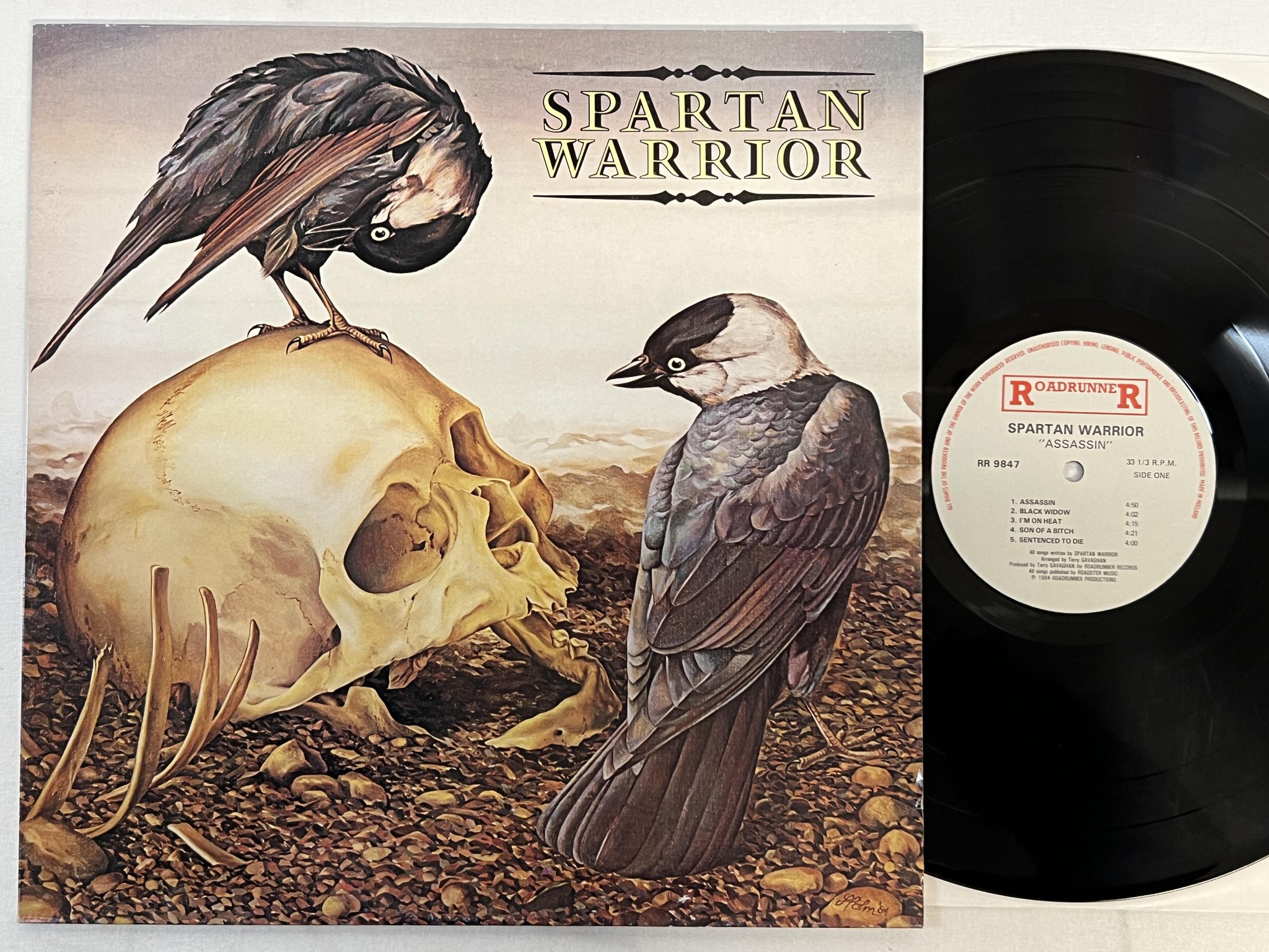 Omslagsbild för skivan SPARTAN WARRIOR Assassin LP -84 Hol ROADRUNNER RR 9847