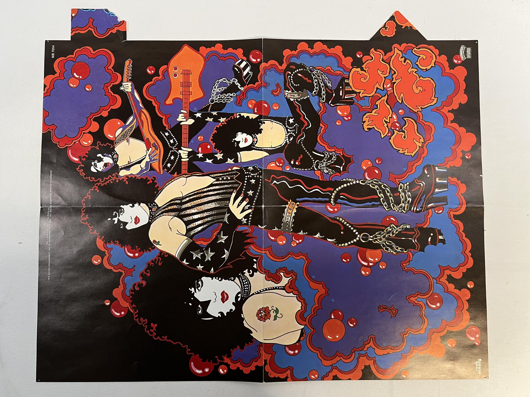 Omslagsbild för skivan PAUL STANLEY kiss LP -78 ncb CASABLANCA NBLP 7123 w/ poster