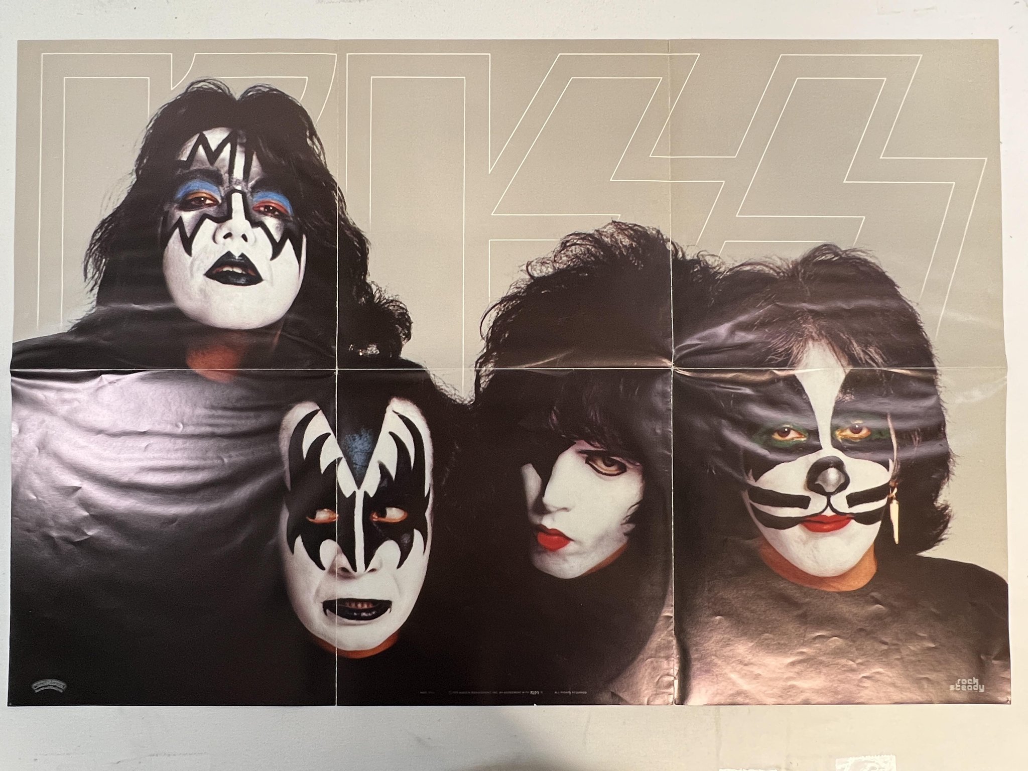 Omslagsbild för skivan KISS dynasty LP -79 ncb CASABLANCA NBLP 7152 w/ poster