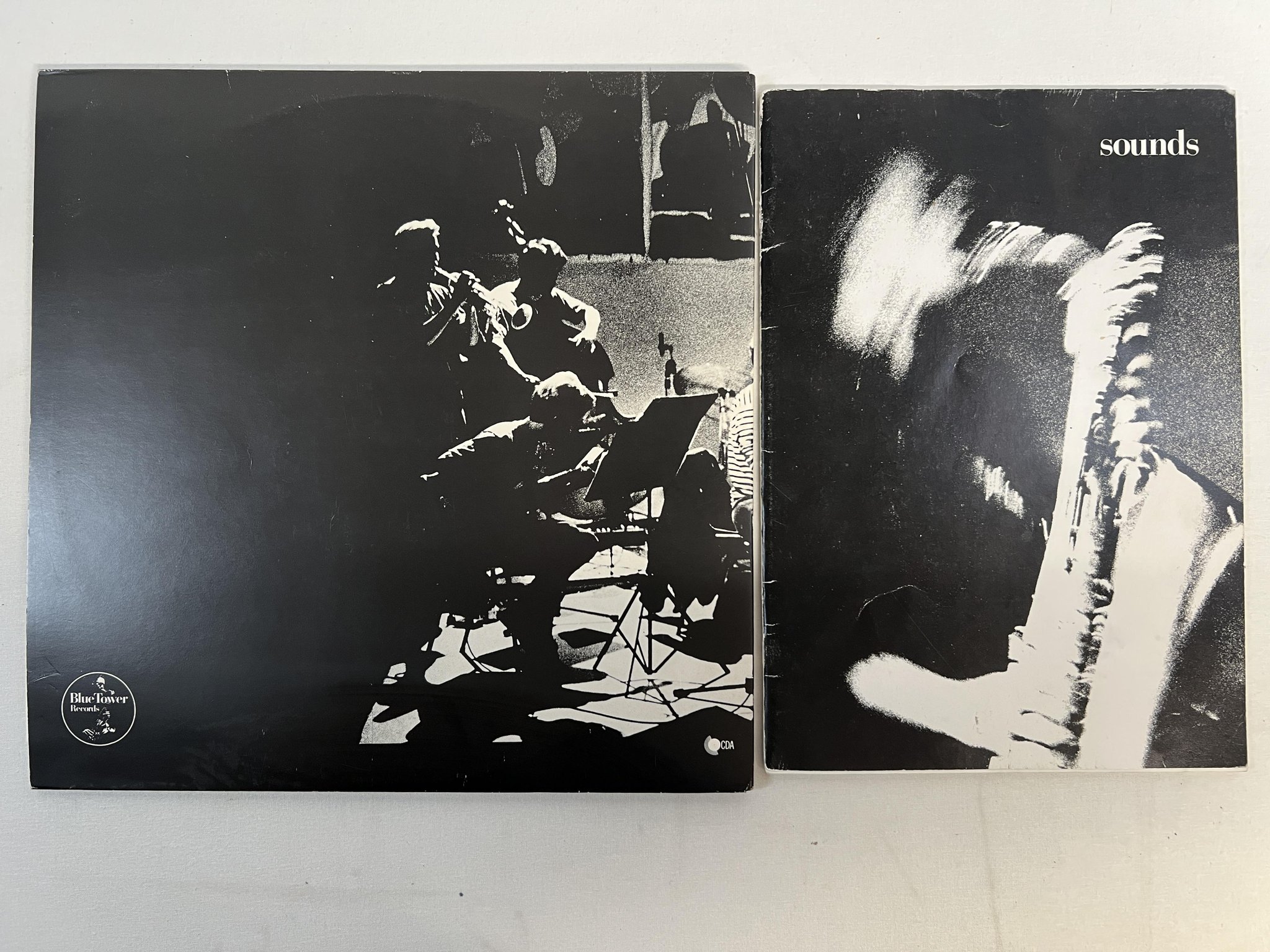 Omslagsbild för skivan V/A Sounds - Contemporary Swedish Improvised Music 2xLP -90 BLUE TOWER free jazz