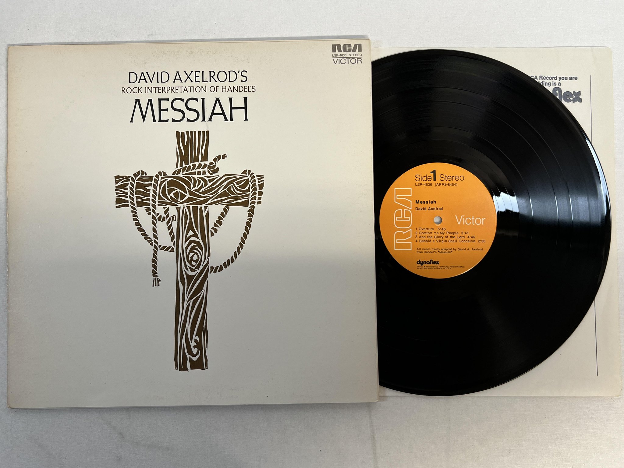 Omslagsbild för skivan DAVID AXELROD Messiah LP -71 US RCA LSP-4636 jazz rock