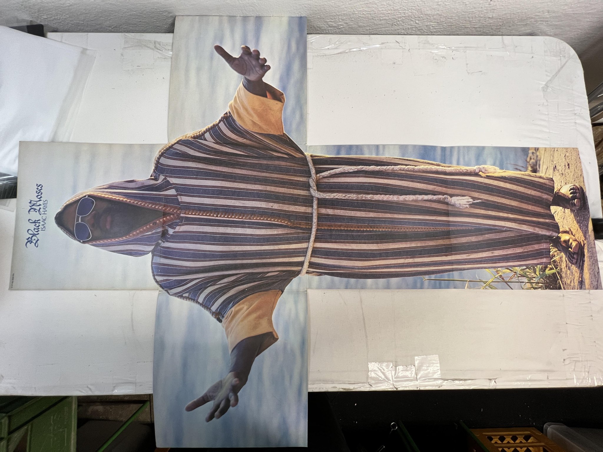 Omslagsbild för skivan ISAAC HAYES BLACK MOSES LP Ger STAX 2369 004 ** CROSS COVER **