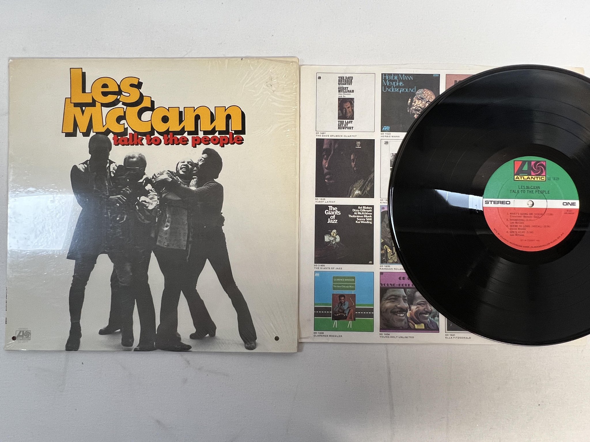 Omslagsbild för skivan LES McCANN talk to the people LP -72 US ATLANTIC SD 1619