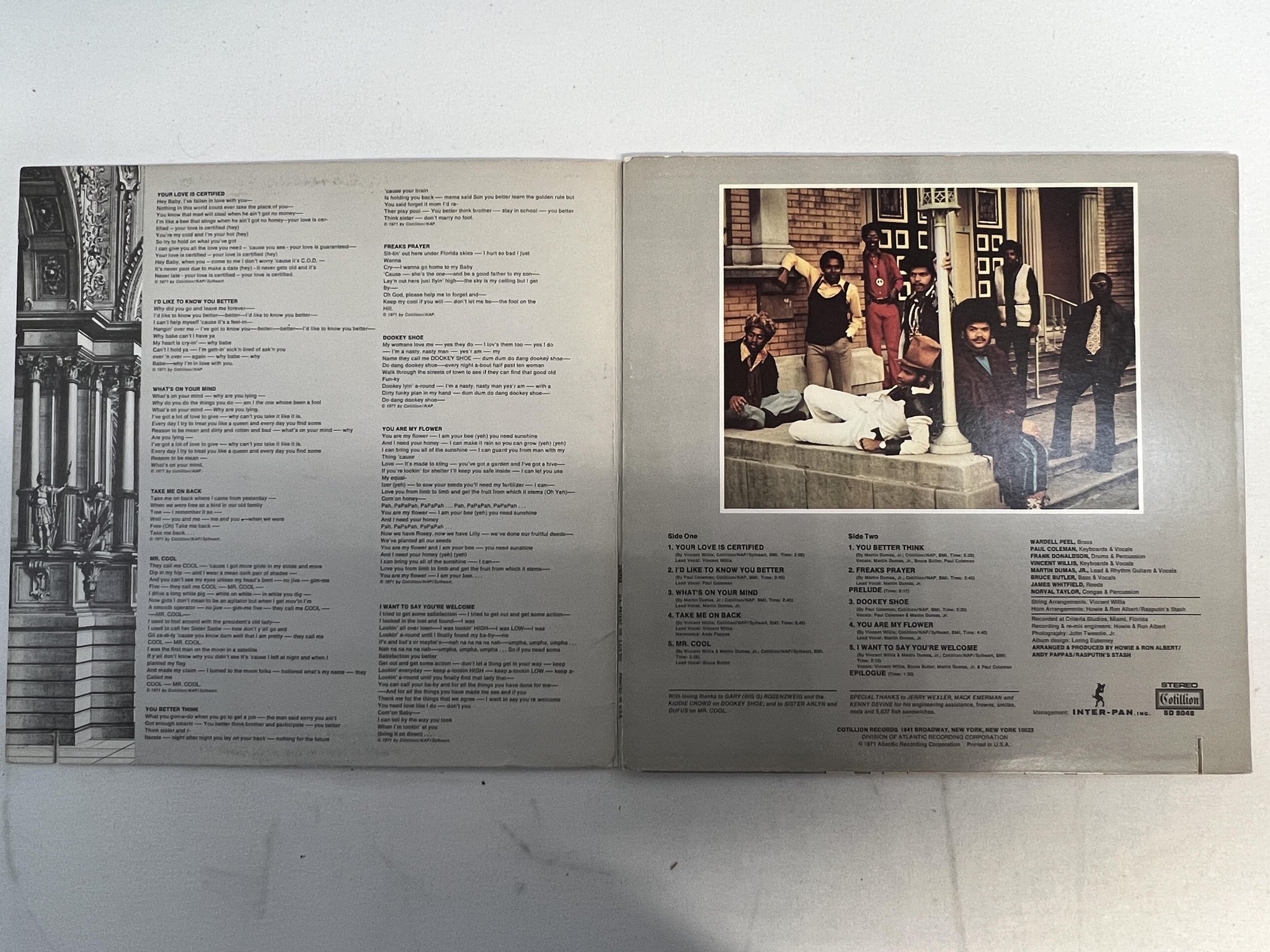 Omslagsbild för skivan RASPUTIN'S STASH s/t LP -71 US COTILLION SD 9046