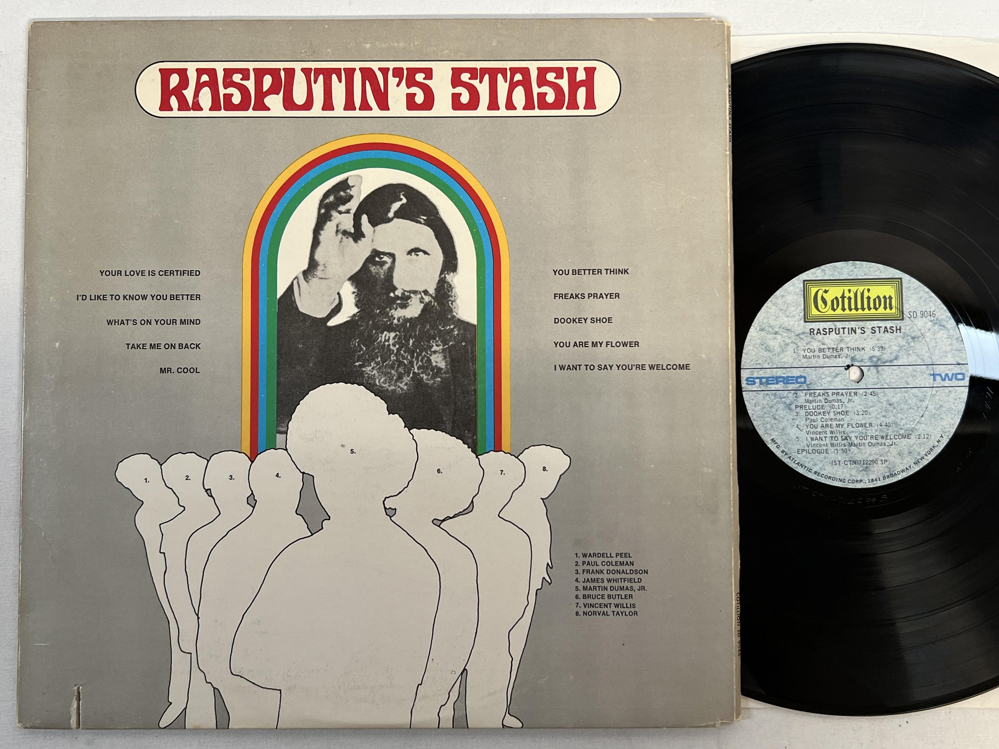 Omslagsbild för skivan RASPUTIN'S STASH s/t LP -71 US COTILLION SD 9046