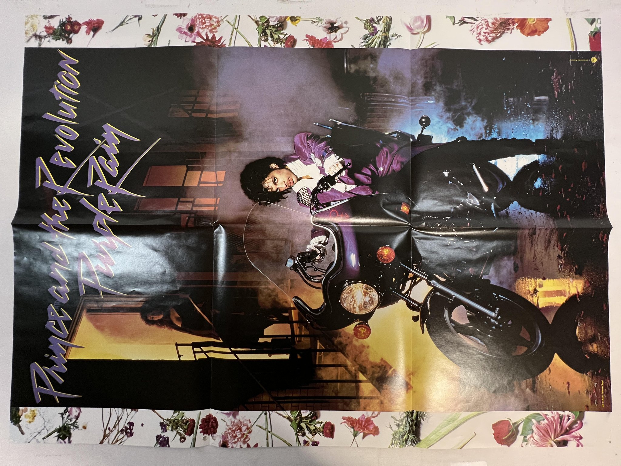 Omslagsbild för skivan PRINCE & THE REVOLUTION purple rain 12"single -84 Ger WARNER 920 267-0 poster