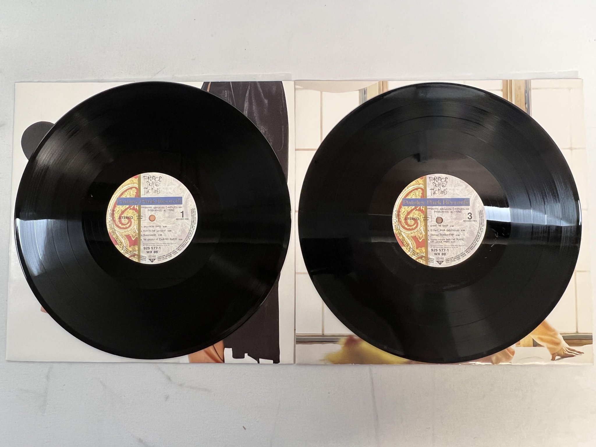 Omslagsbild för skivan PRINCE sign o the times LP -87 Ger WARNER 925 577-1