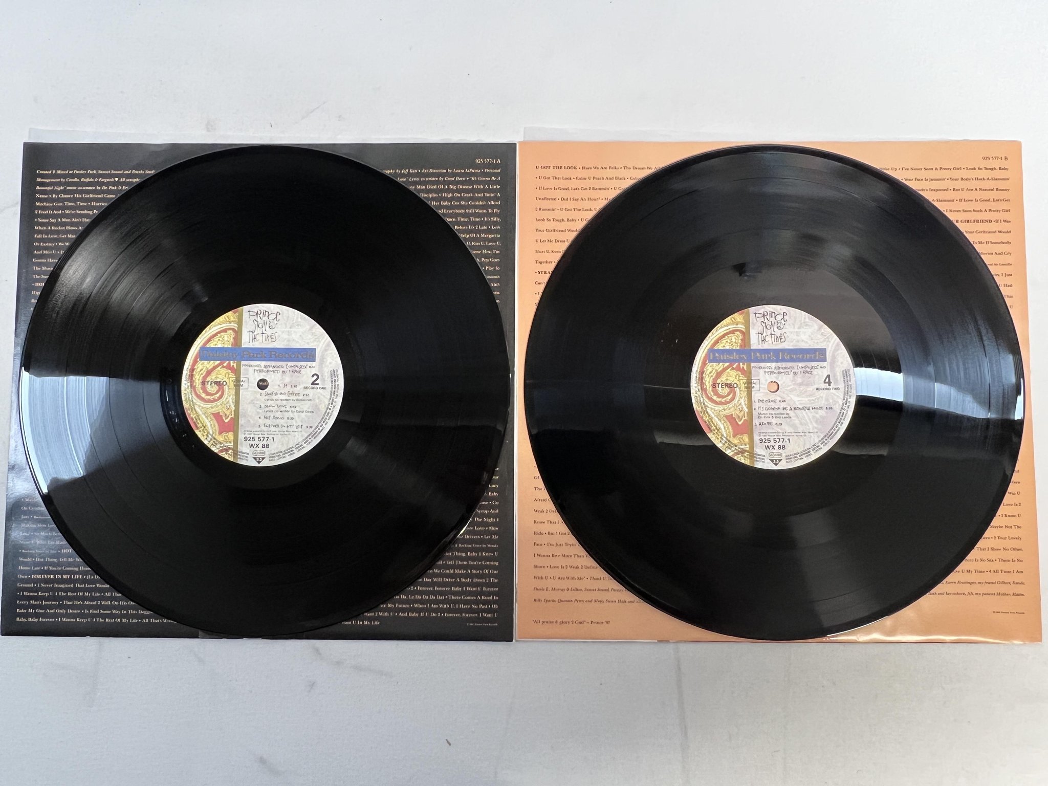 Omslagsbild för skivan PRINCE sign o the times LP -87 Ger WARNER 925 577-1