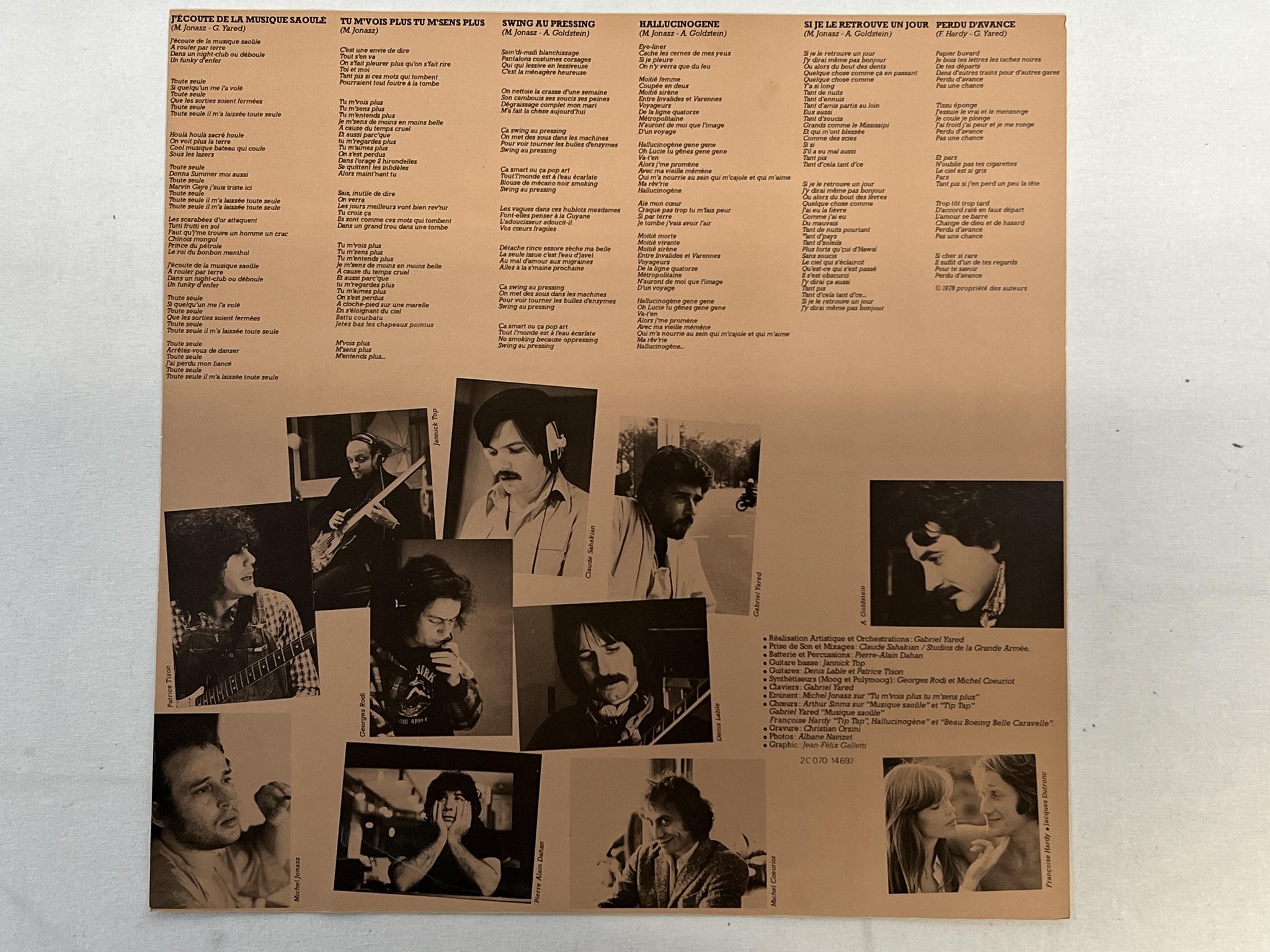 Omslagsbild för skivan FRANCOISE HARDY musique sadule LP -78 Fra PATHÉ 2C 070-14697