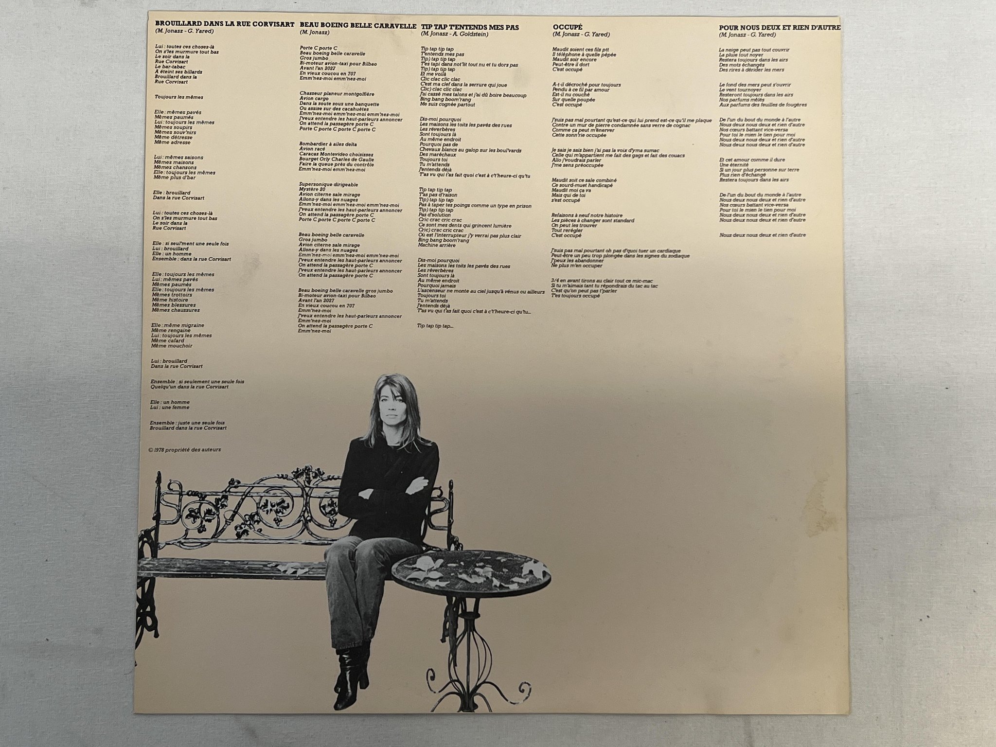 Omslagsbild för skivan FRANCOISE HARDY musique sadule LP -78 Fra PATHÉ 2C 070-14697