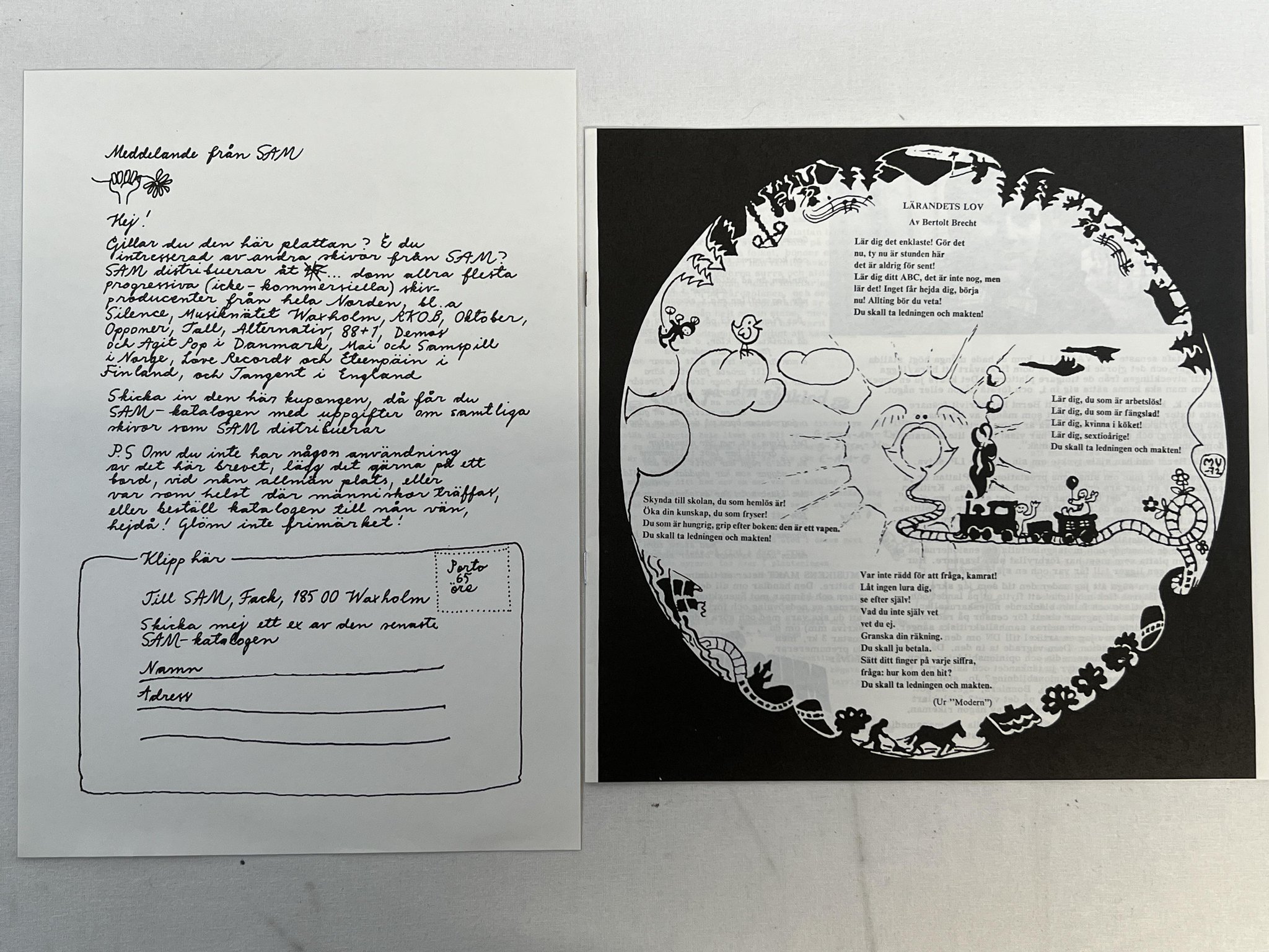 Omslagsbild för skivan TRÄD GRÄS O STENAR rock för kropp och själ LP -72 Swe SILENCE SRS 4608