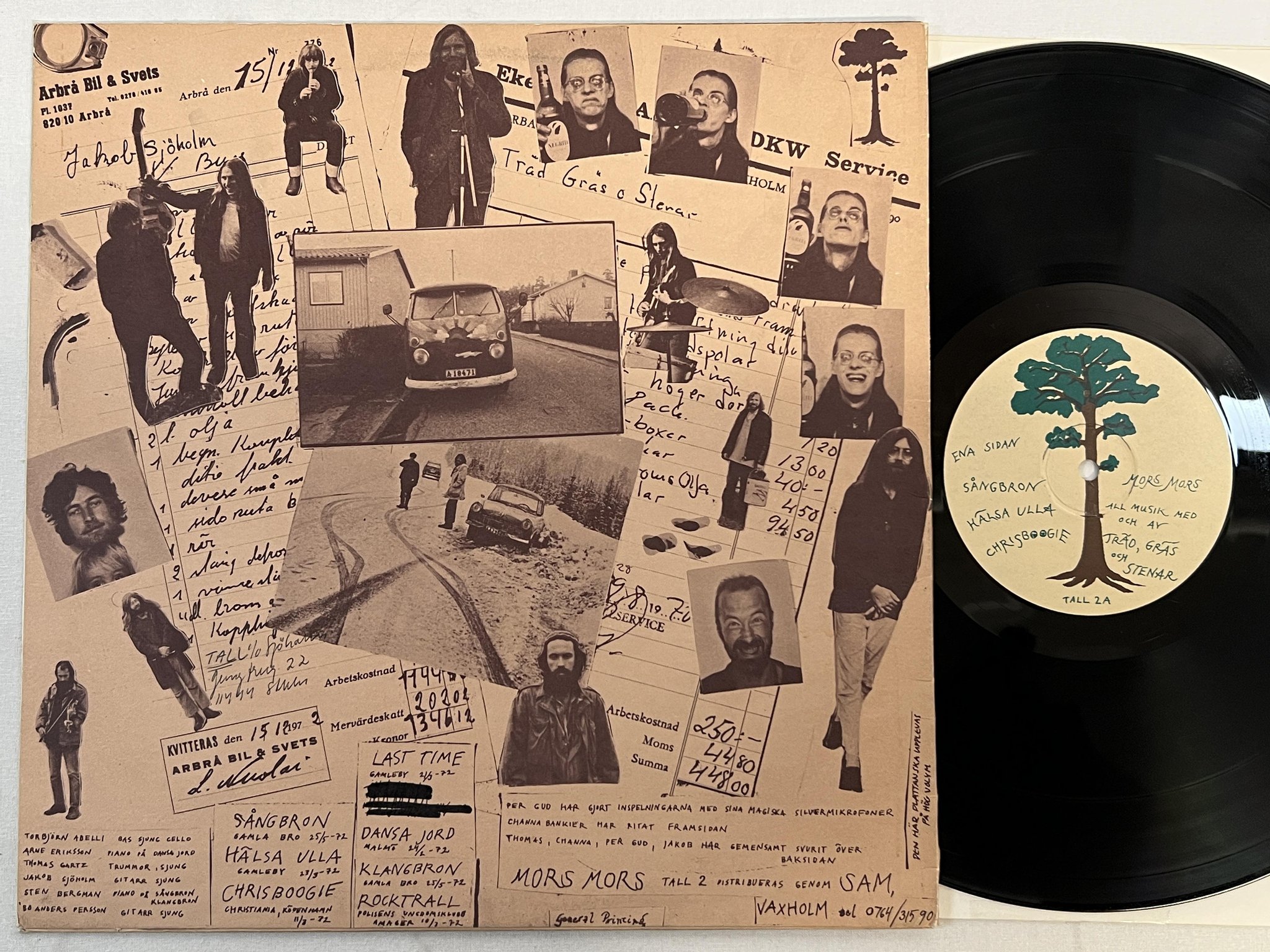 Omslagsbild för skivan TRÄD GRÄS O STENAR Mors Mors LP -73 Swe TALL Tall 2 ** rare psych **