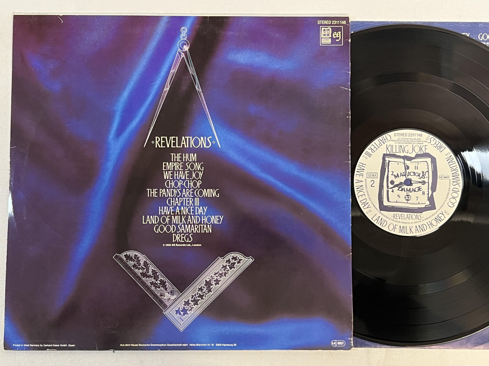 Omslagsbild för skivan KILLING JOKE revelations LP -82 Ger EG 2311 146