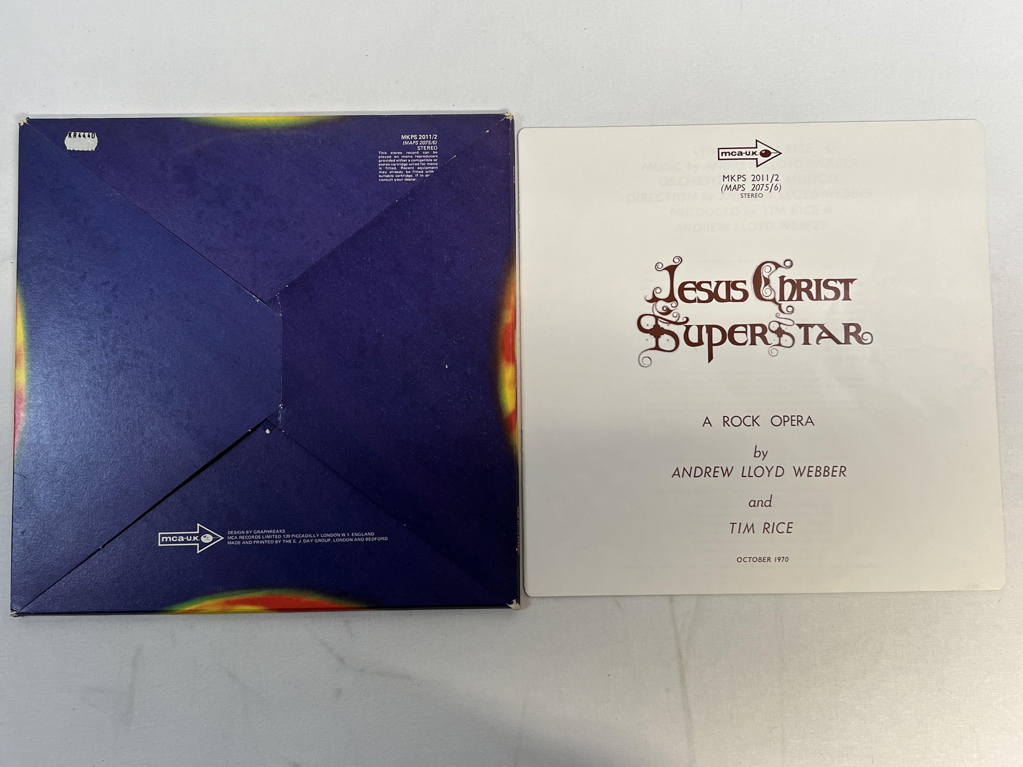 Omslagsbild för skivan V/A Jesus Christ Superstar 2xLP -70 UK 2nd MCA MKPS 2011/2 ** CLASSIC **