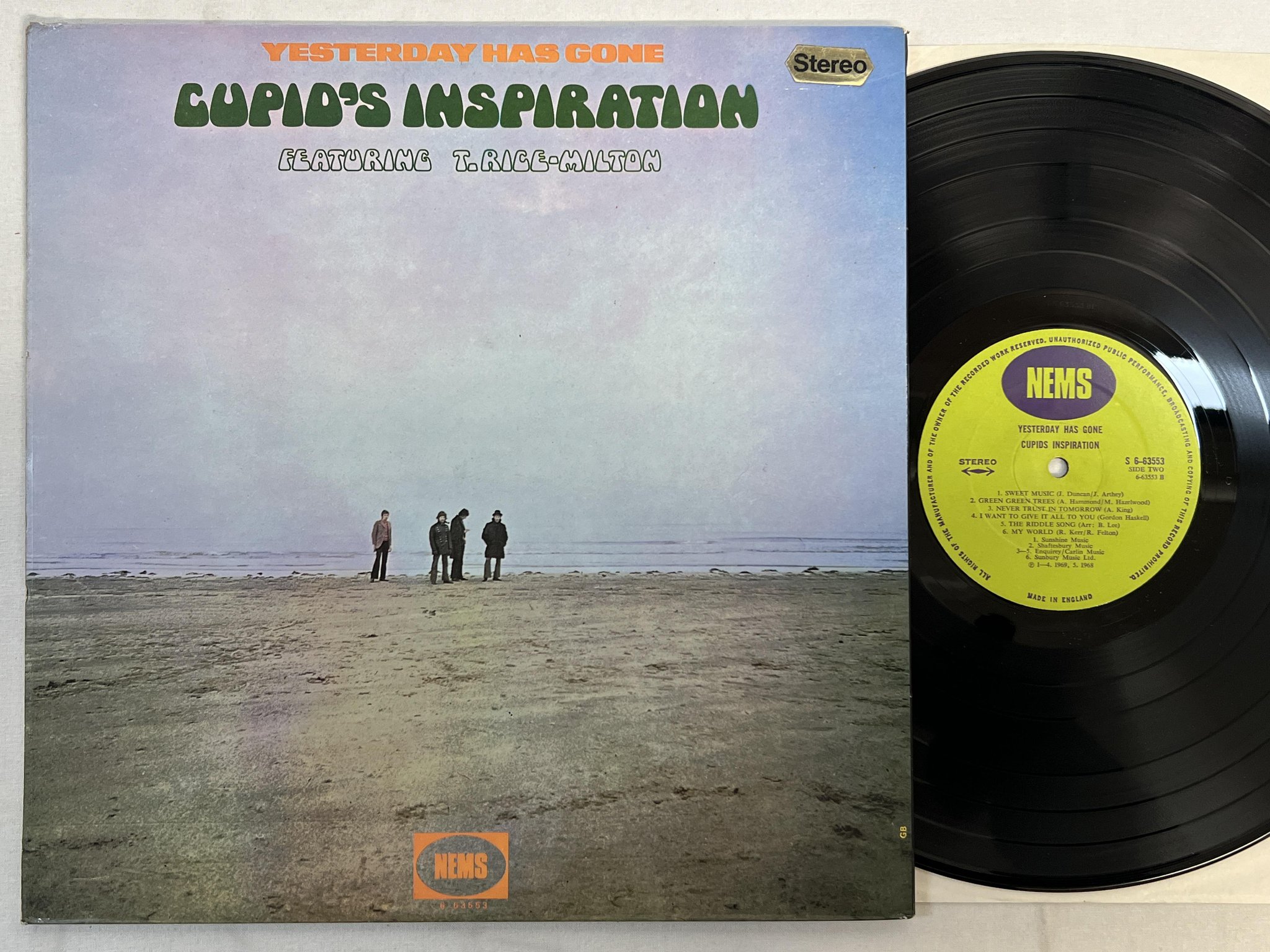 Omslagsbild för skivan CUPIDS INSPIRATION yesterday has gone LP -69 UK NEMS S 6-63553
