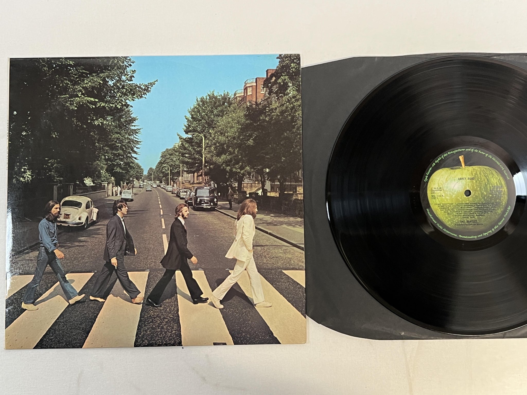 Omslagsbild för skivan THE BEATLES abbey road LP -69 UK APPLE PCS 7088